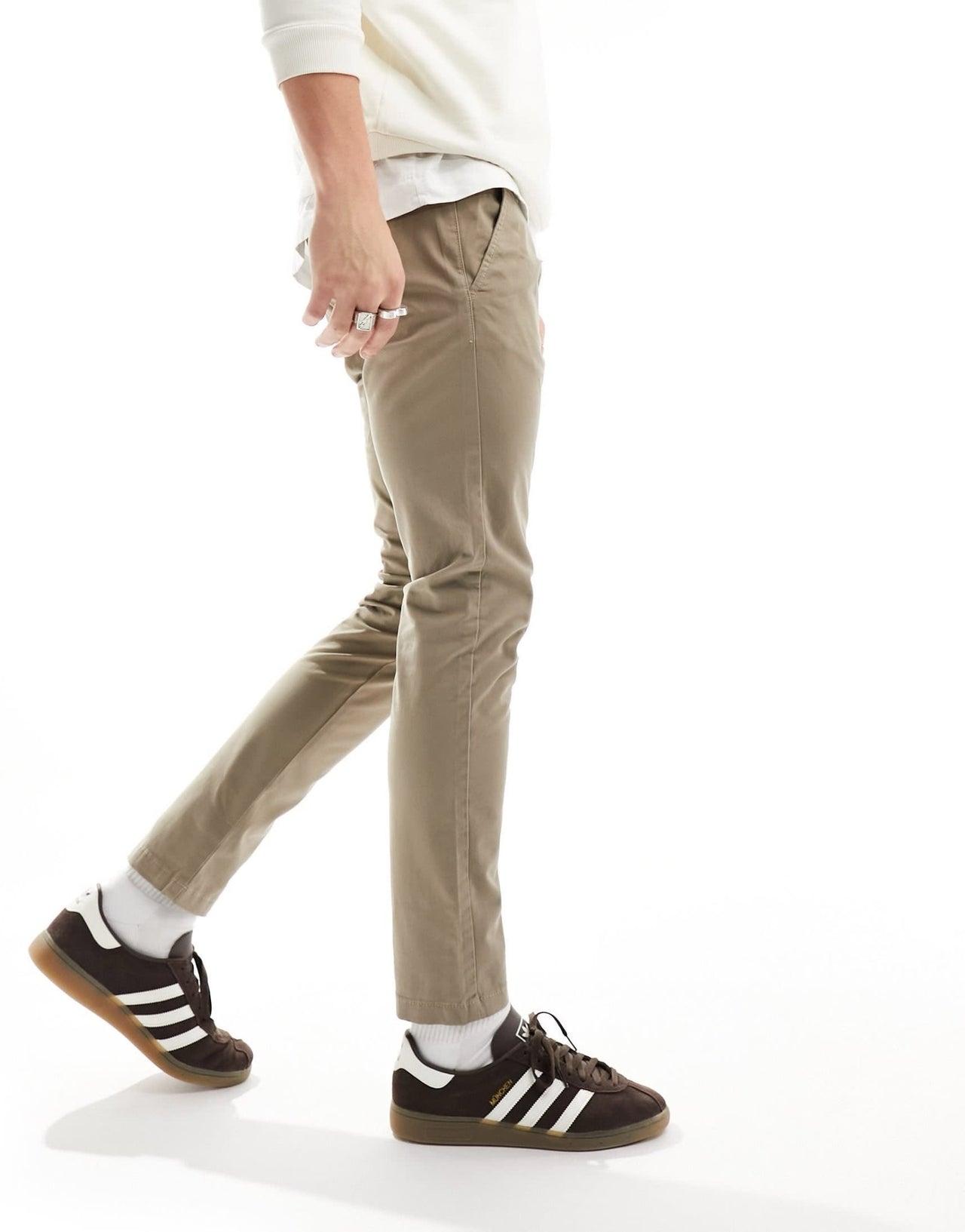 Selected Homme trouser in beige - ASOS Sample Sale