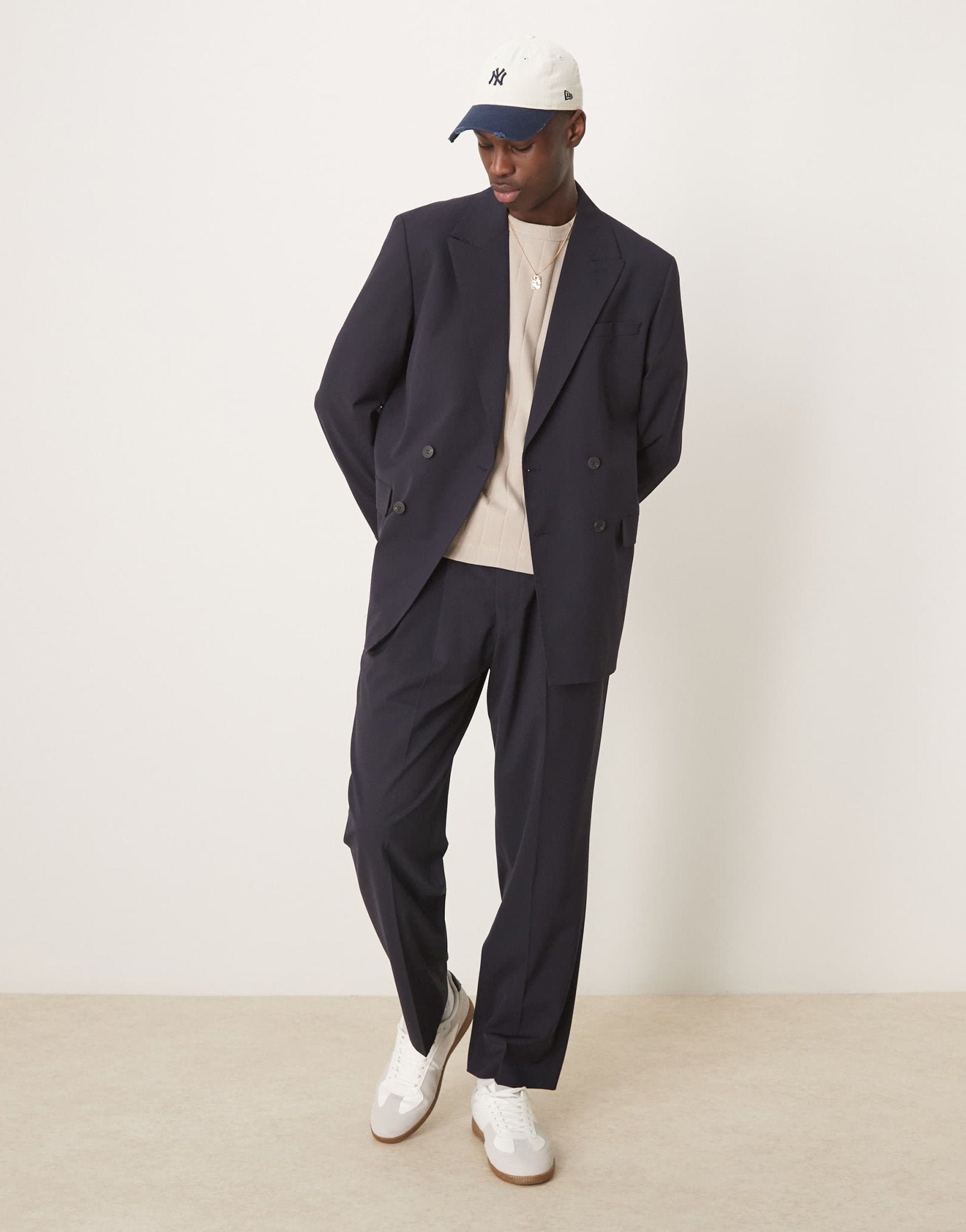 Selected Liam regular fit trouser in navy - ASOS Sample Sale