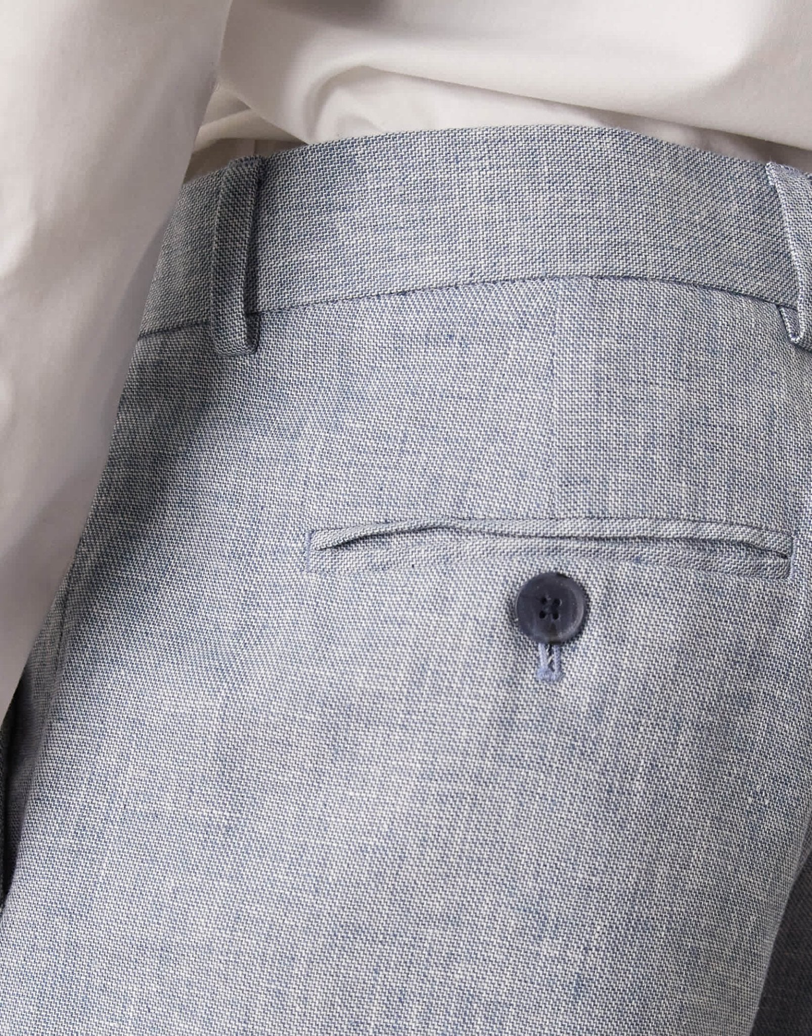 Selected linen mix suit trouser in blue - ASOS Sample Sale