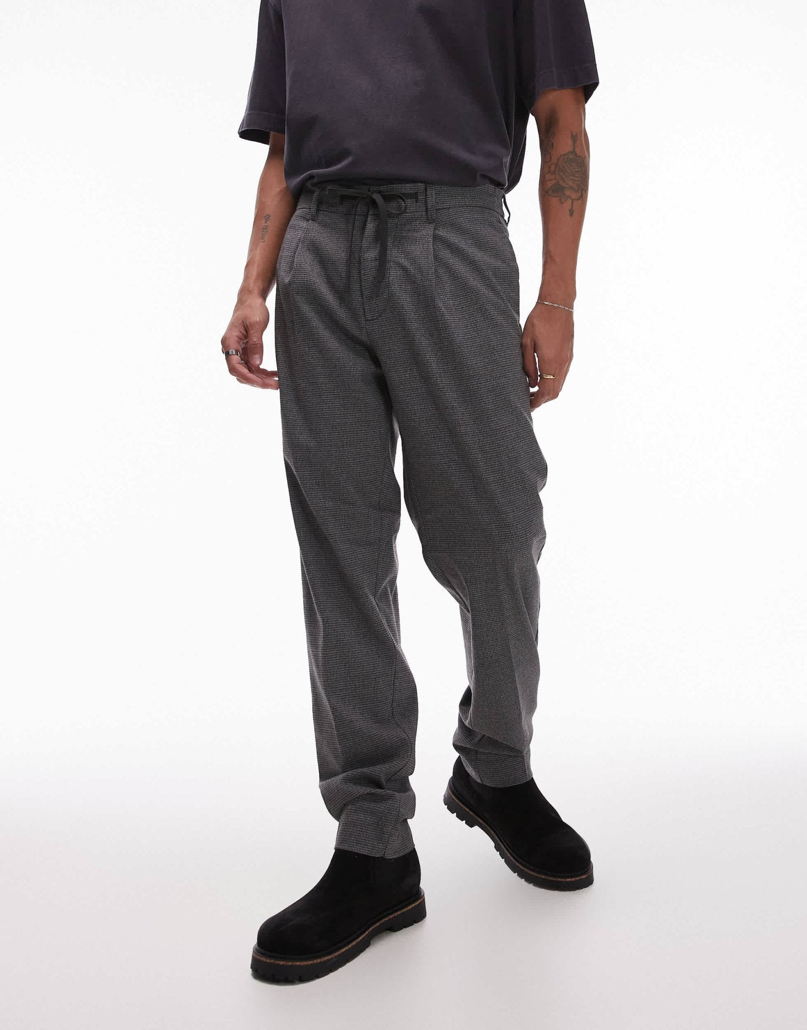 Selected regular tapered trousers in grey - ASOS Sample Sale
