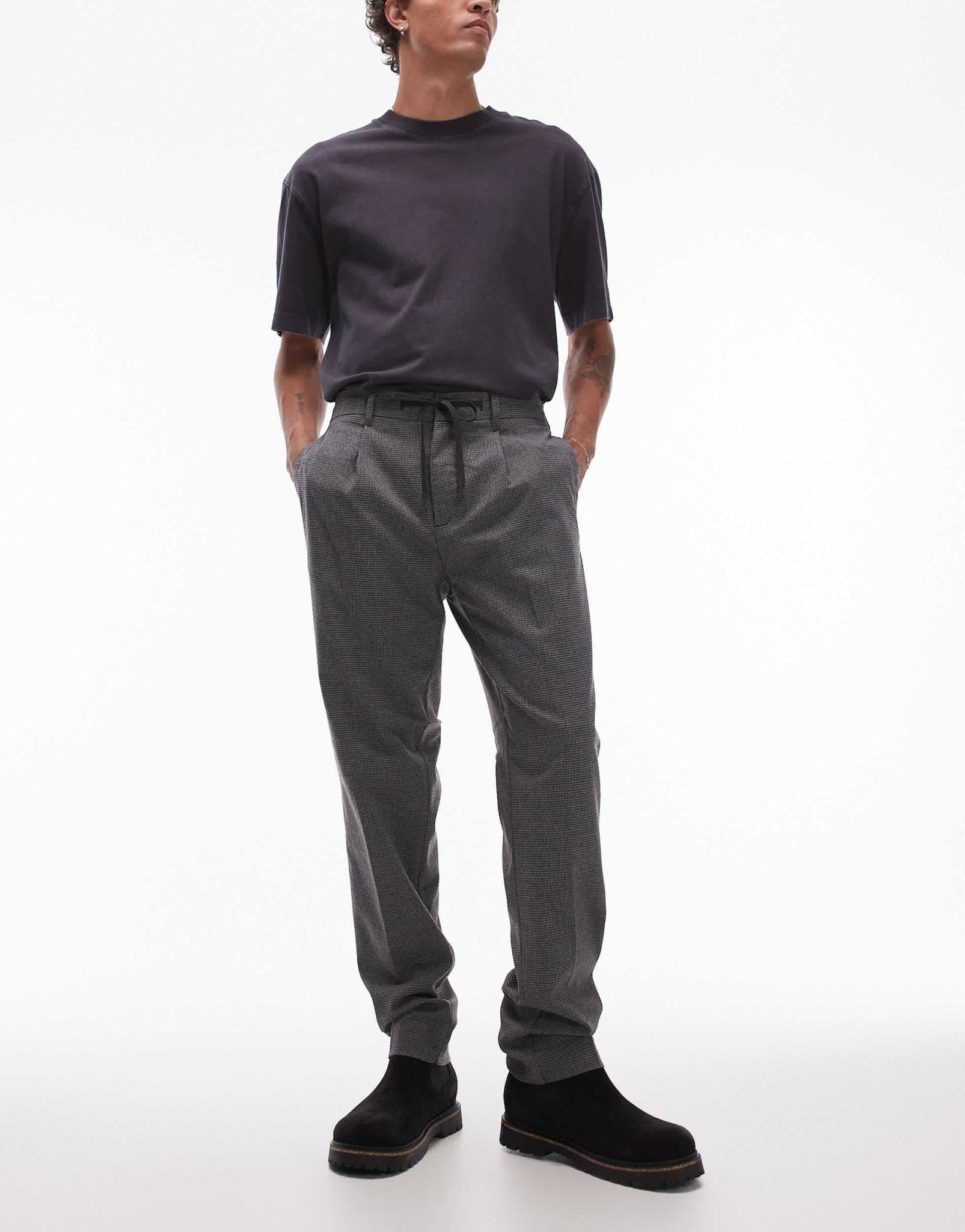 Selected regular tapered trousers in grey - ASOS Sample Sale