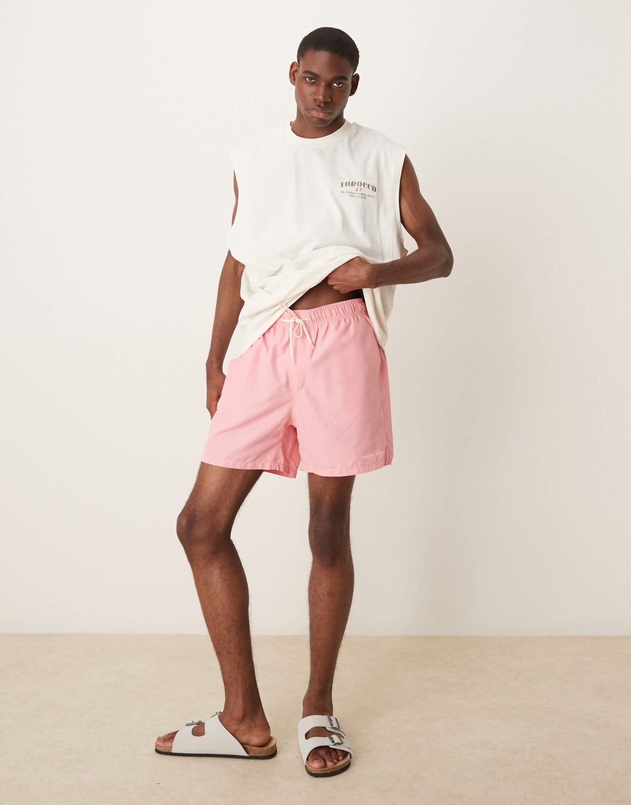 Selected swim shorts in pink - ASOS Sample Sale