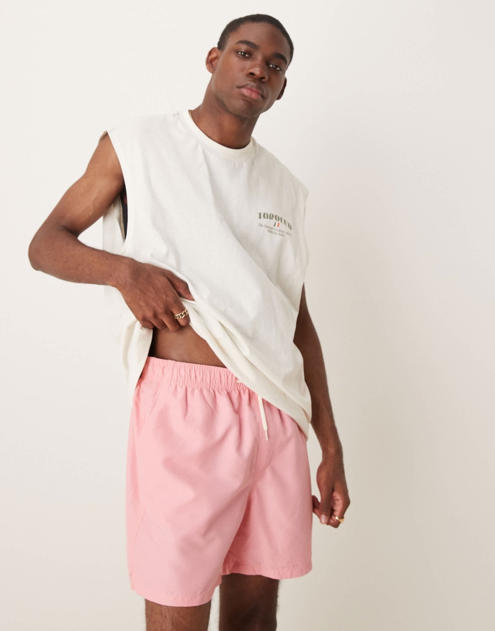 Selected swim shorts in pink - ASOS Sample Sale
