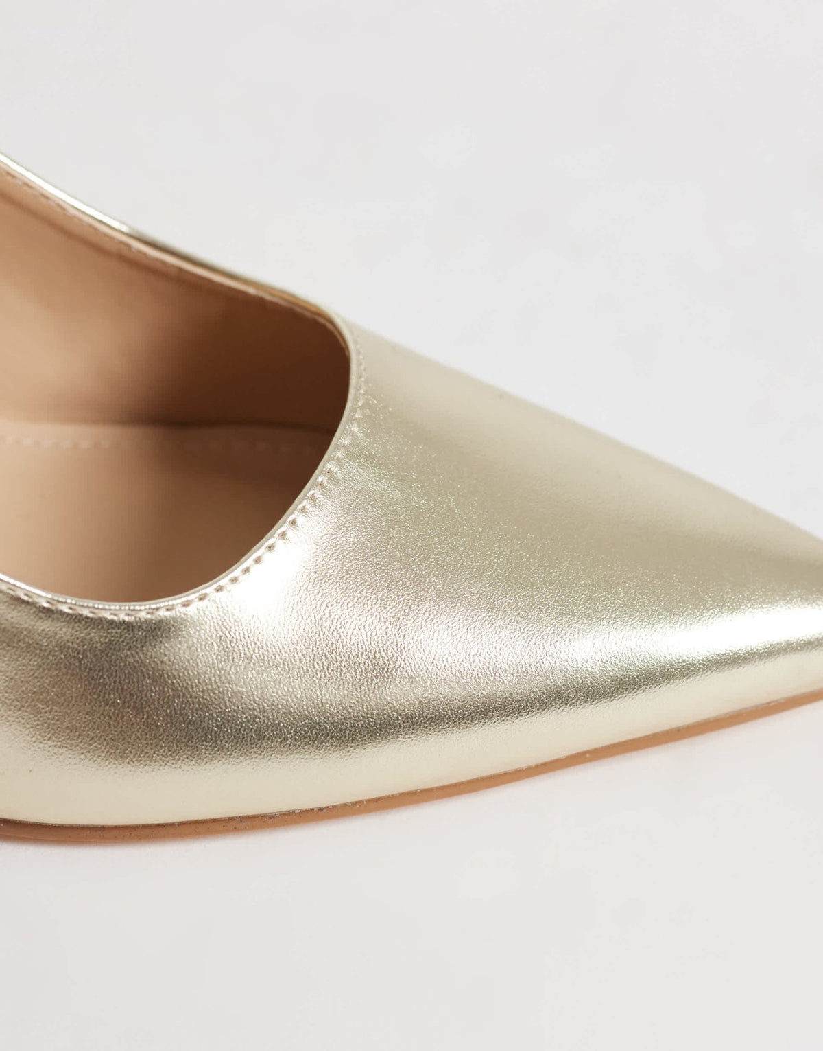 SEQWL Hogan block heeled shoes in gold pu - ASOS Sample Sale
