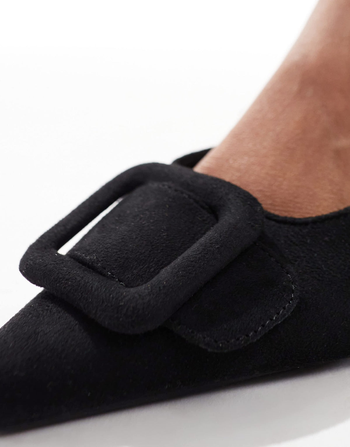 SEQWL Wide Fit mules with bow in black - ASOS Sample Sale