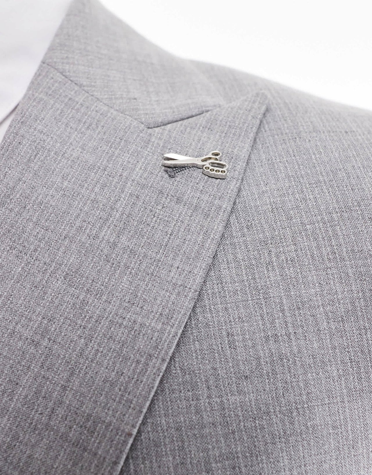 Shelby and Sons double breasted slim blazer in light grey co - ord - ASOS Sample Sale