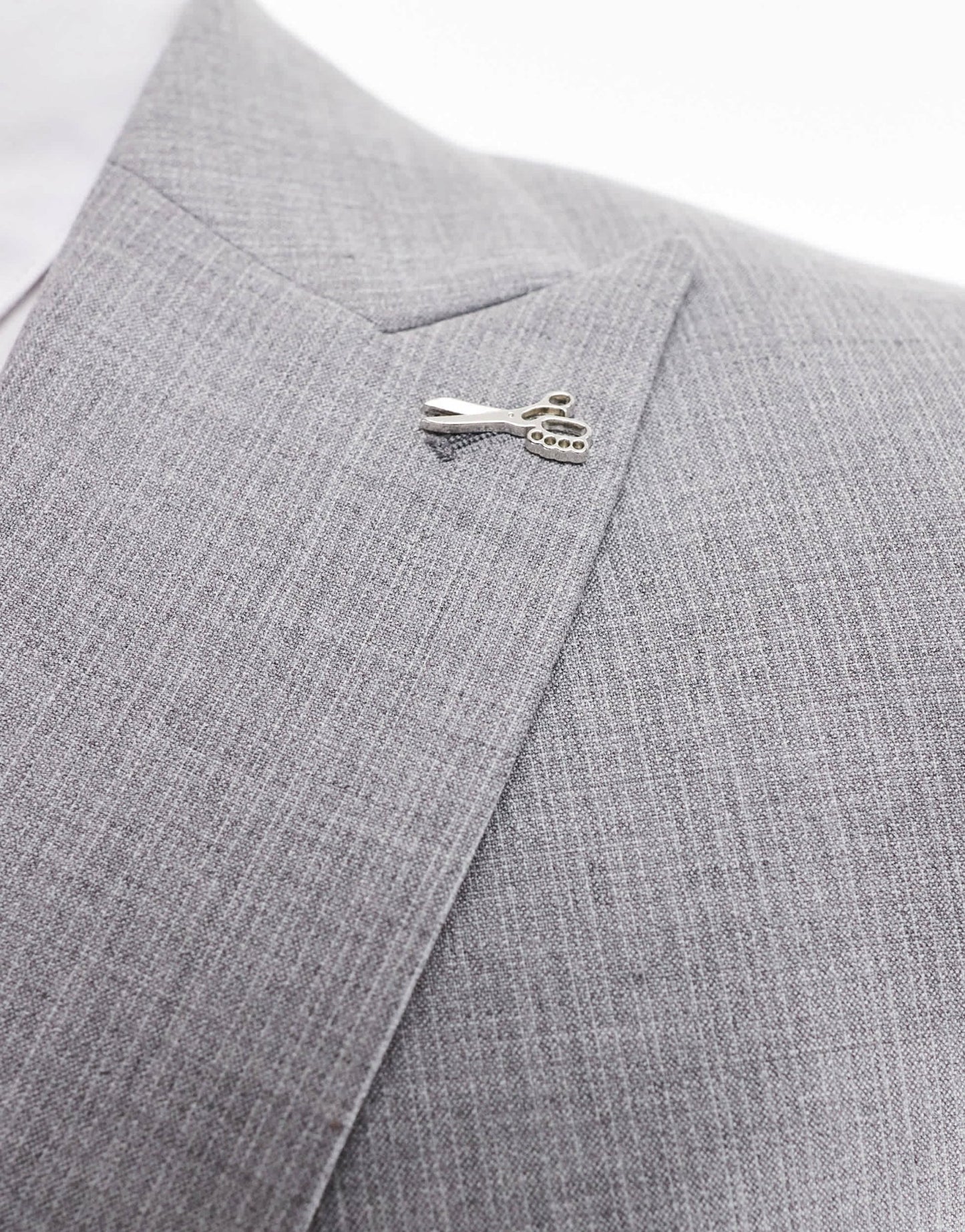 Shelby and Sons double breasted slim blazer in light grey co - ord - ASOS Sample Sale