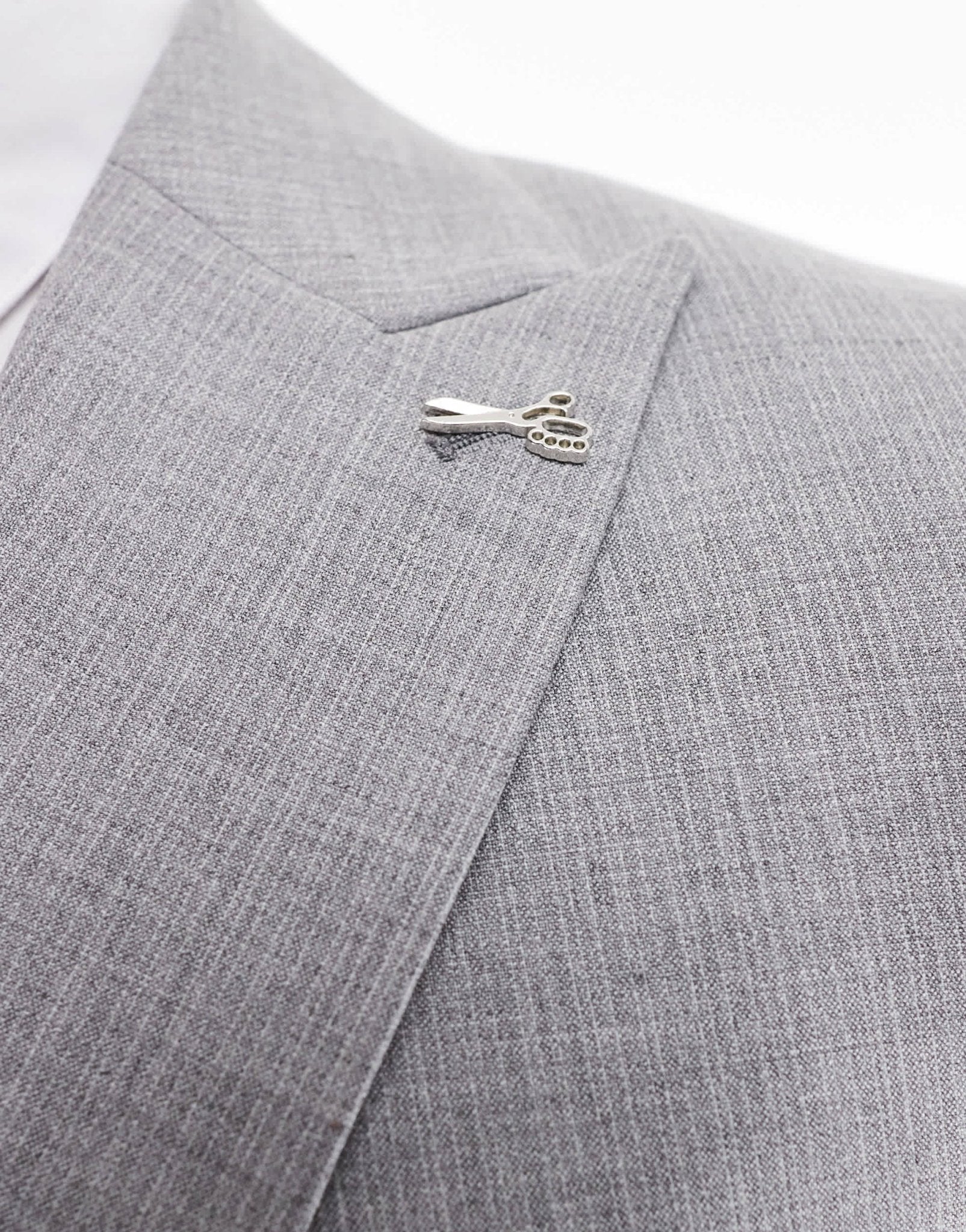 Shelby and Sons double breasted slim blazer in light grey co - ord - ASOS Sample Sale