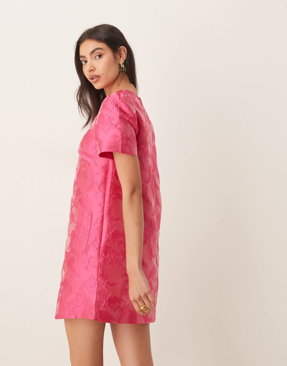 Sister Jane Foxglove jacquard mini dress in fuchsia - ASOS Sample Sale