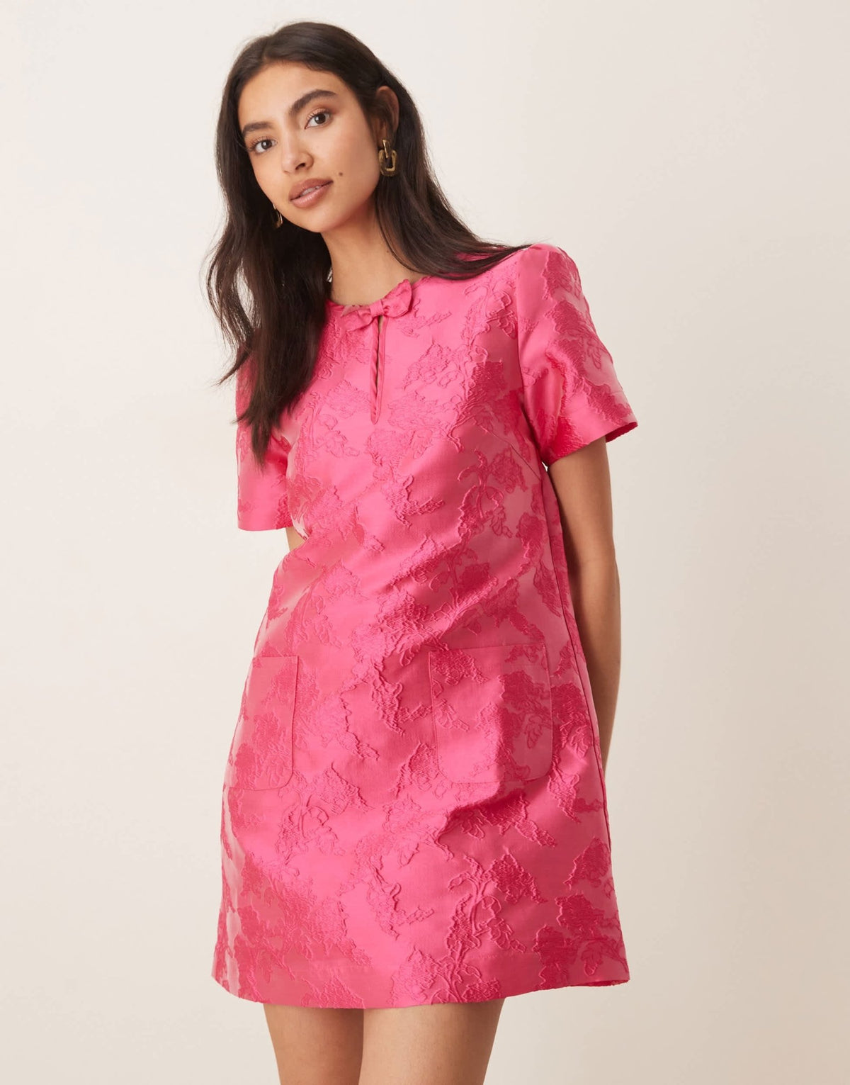 Sister Jane Foxglove jacquard mini dress in fuchsia - ASOS Sample Sale