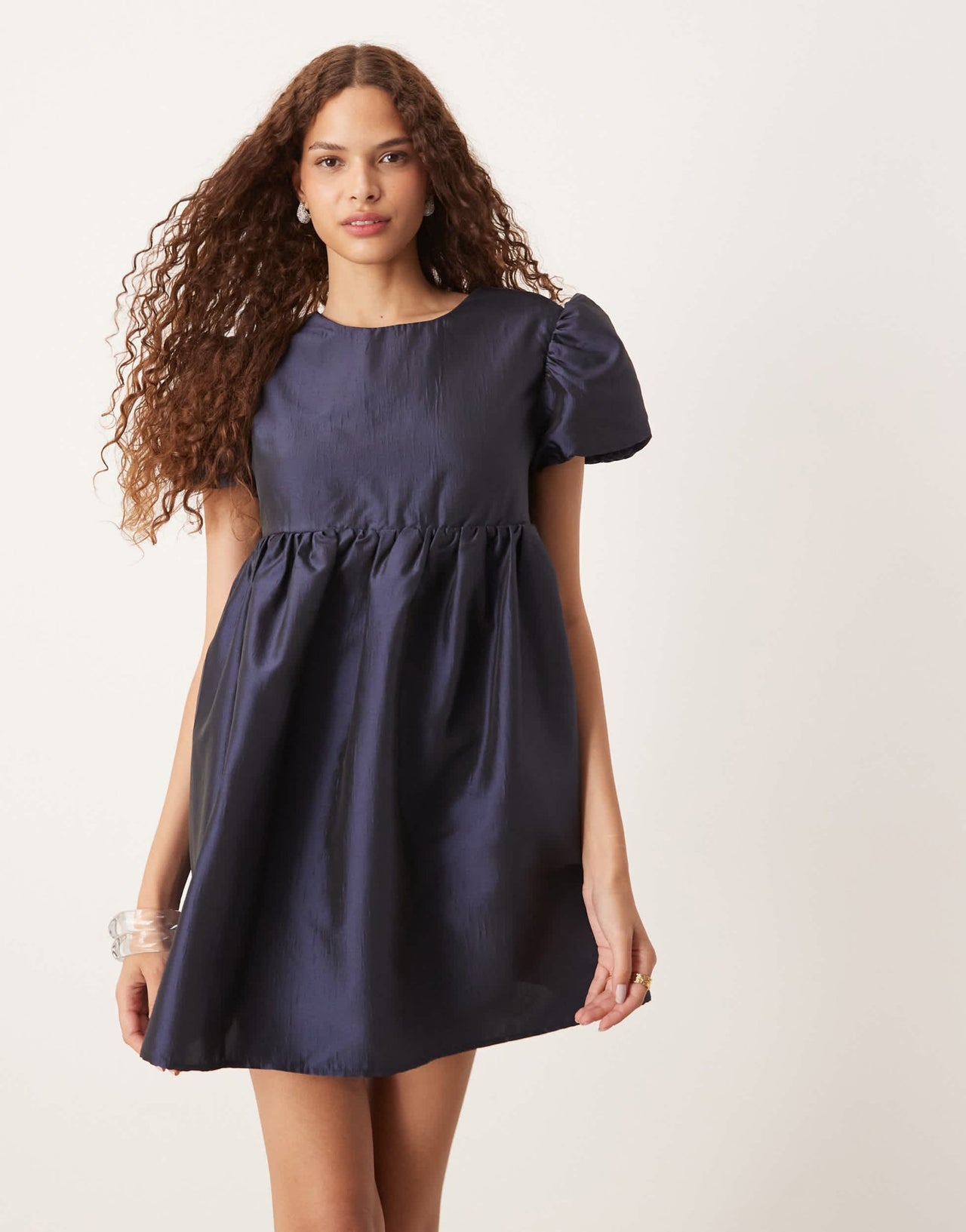 Sister Jane jacquard mini dress in midnight navy - ASOS Sample Sale