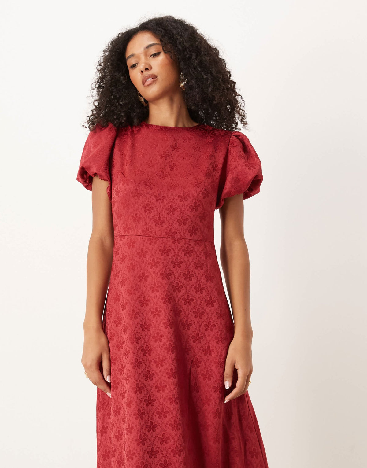 Sister Jane puff sleeve bubble hem maxi dress in orchid - ASOS Sample Sale