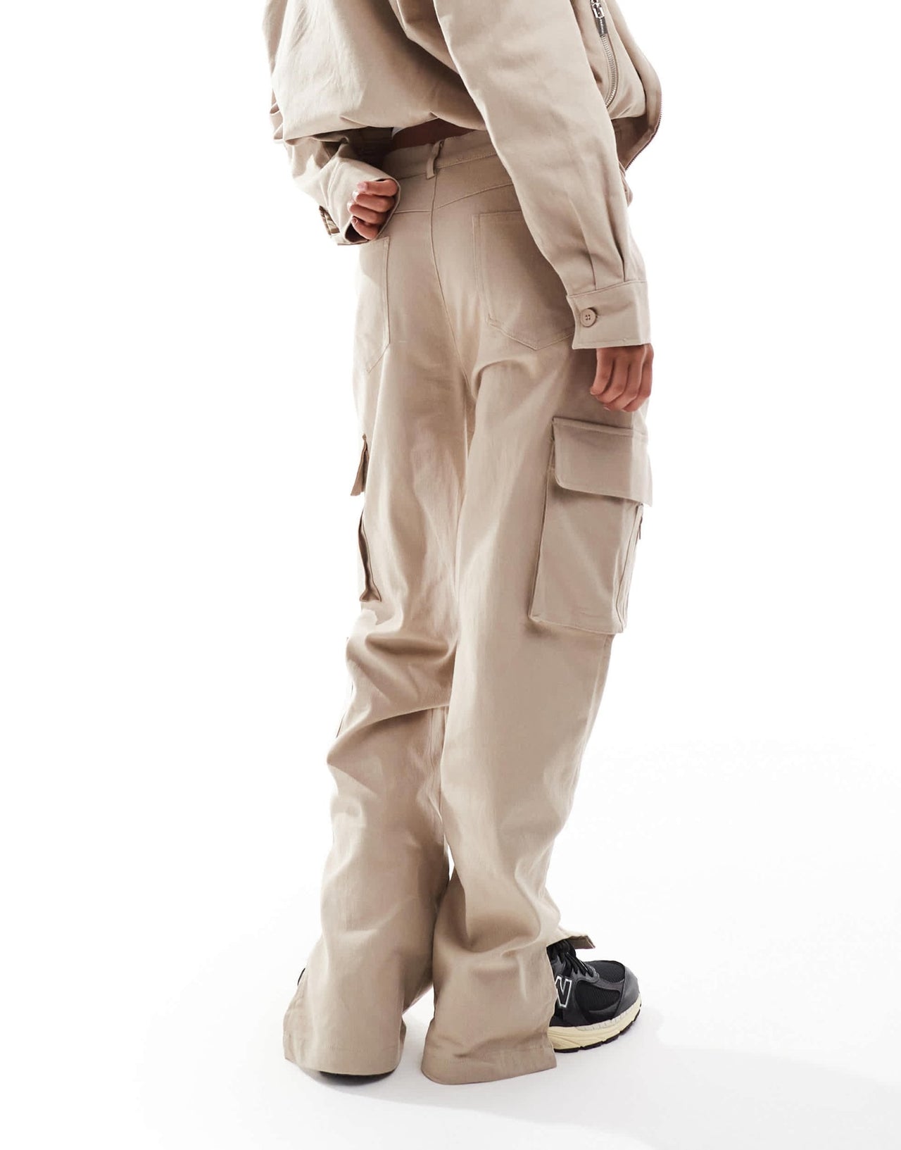 Sixth June relaxed trouser co - ord in beige - ASOS Sample Sale