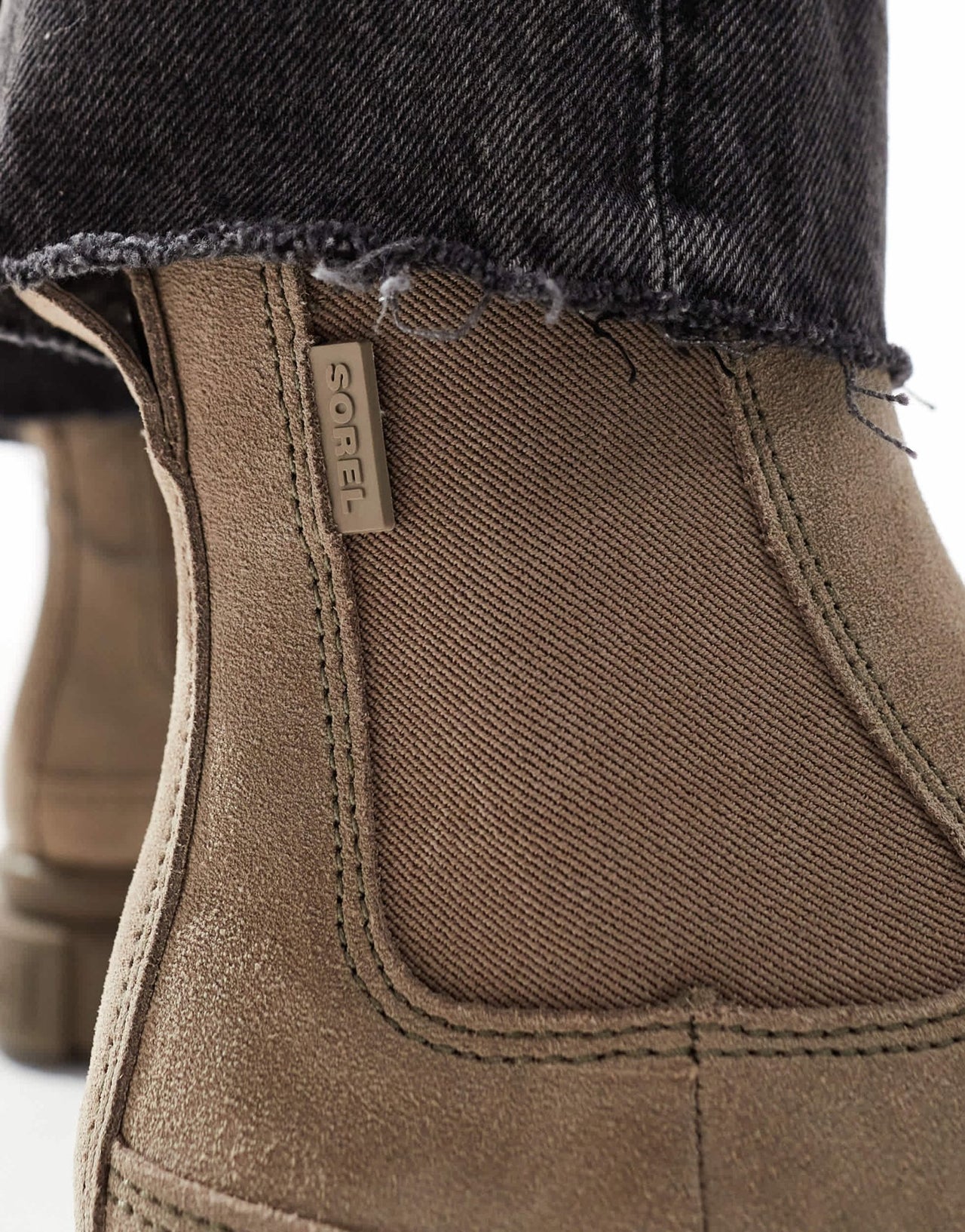 Sorel Explorer STRT suede chelsea boots in omega taupe and wet sand - ASOS Sample Sale