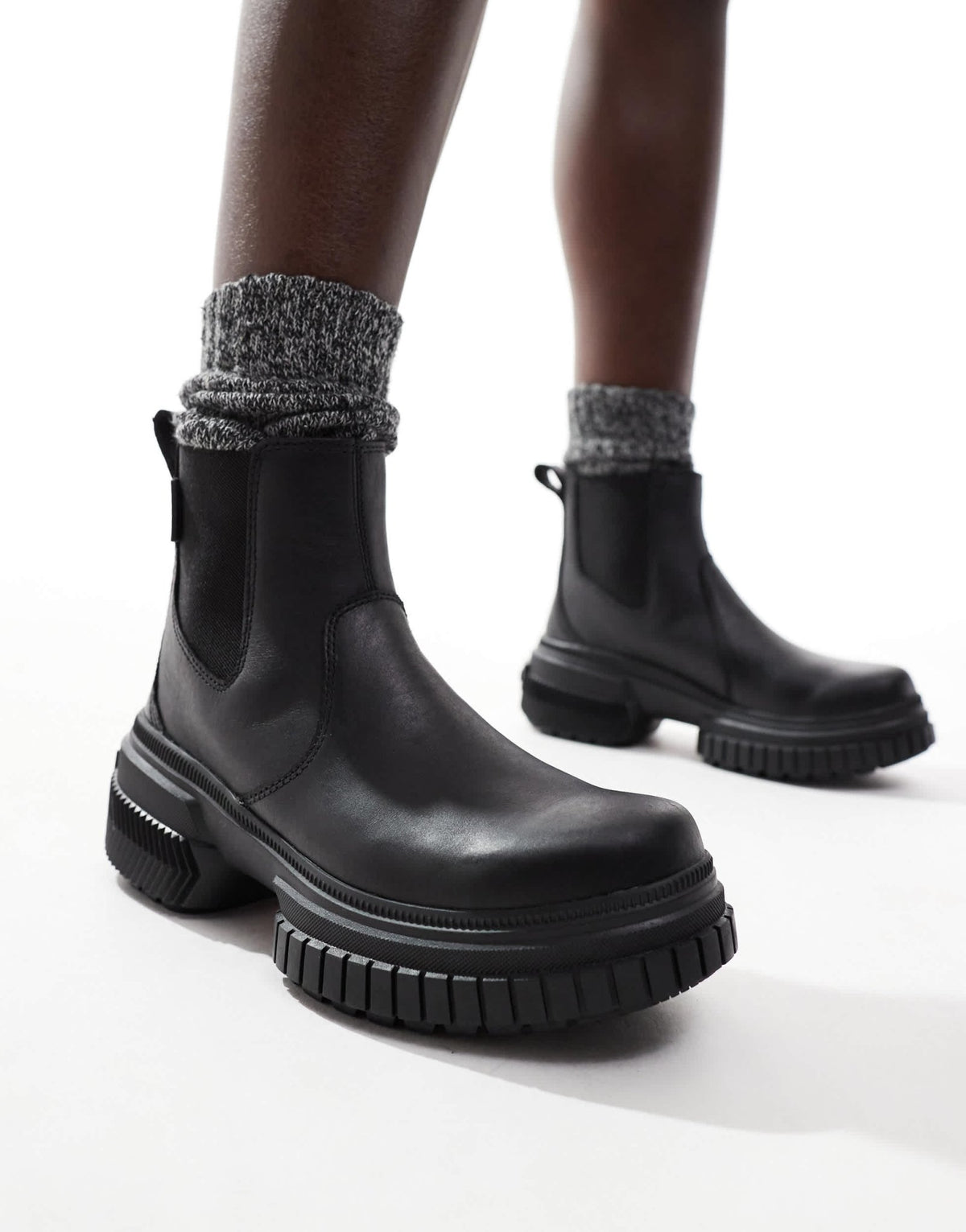 Sorel ONA AVE WP waterproof leather chelsea boots in black - ASOS Sample Sale