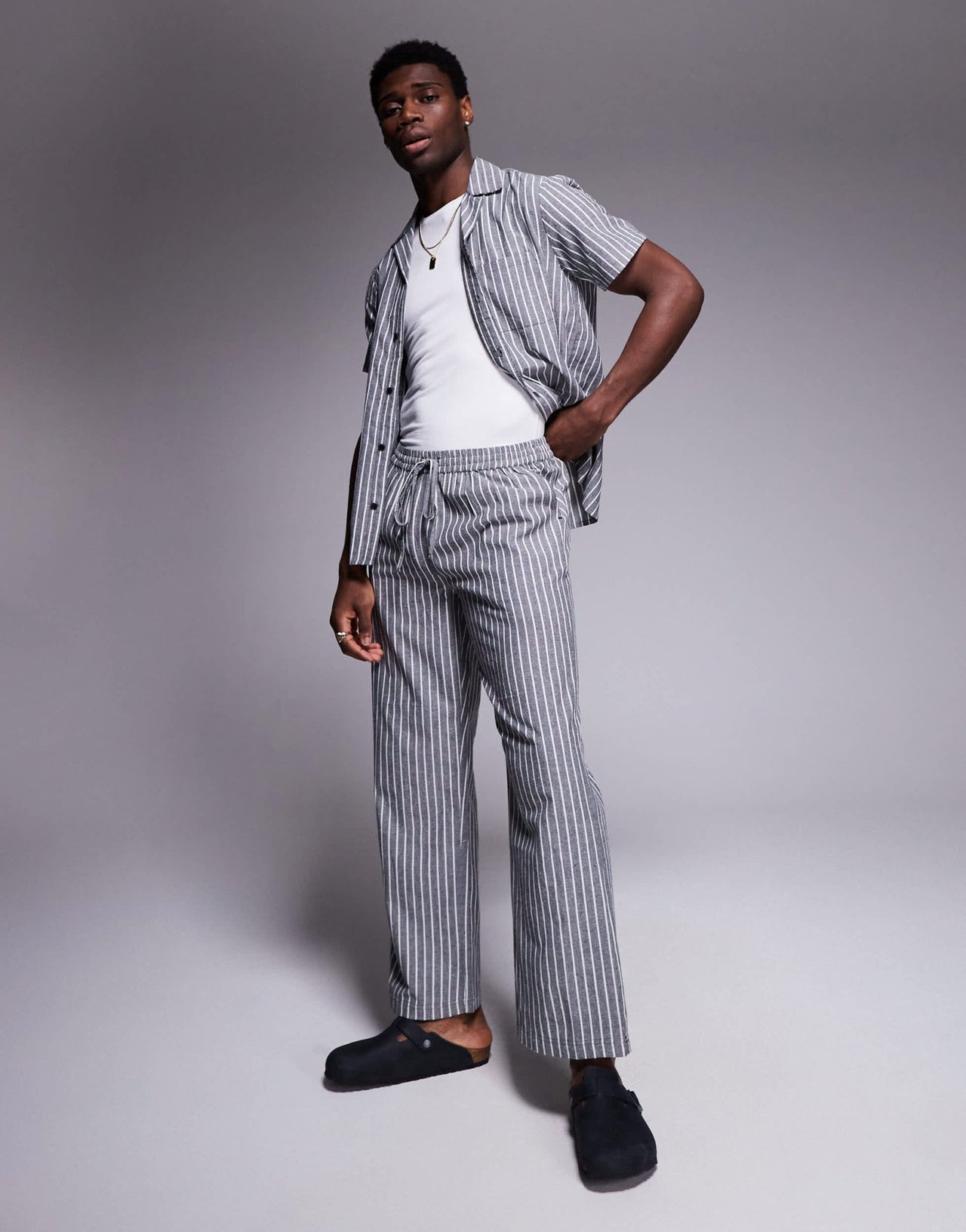 South Beach beach trouser in monochrome - ASOS Sample Sale