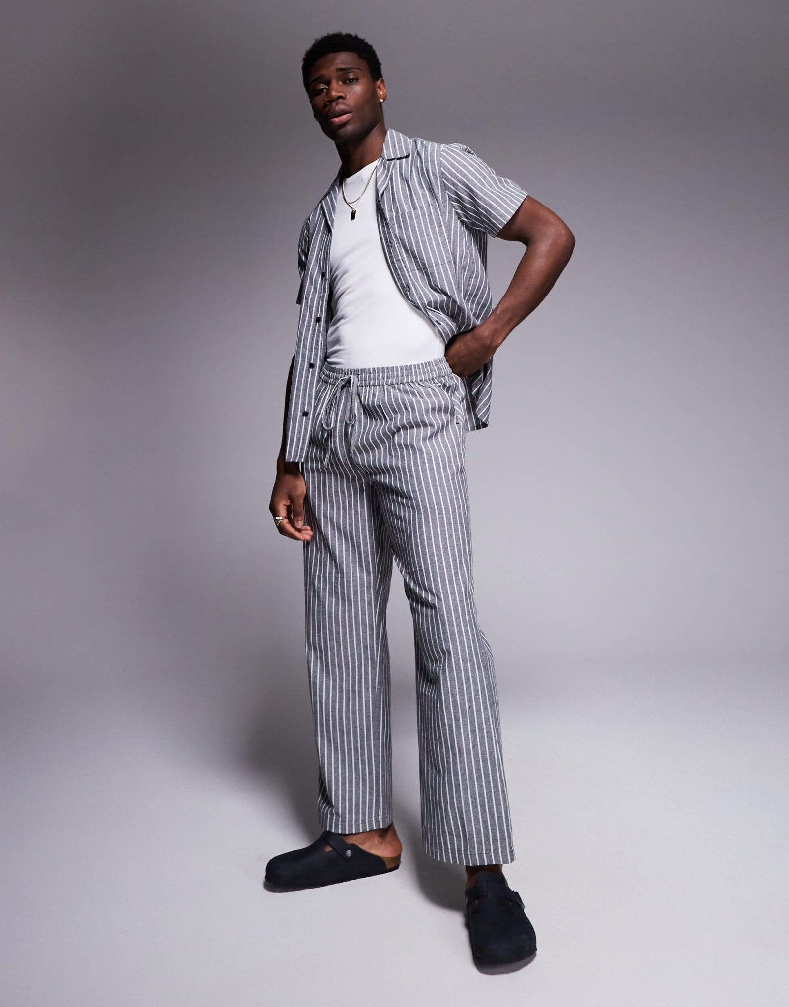South Beach beach trouser in monochrome - ASOS Sample Sale