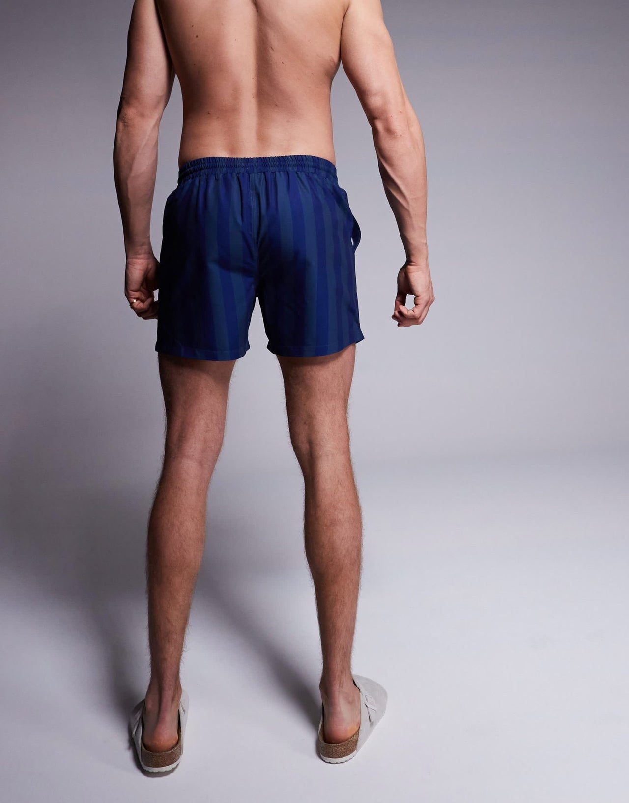 South Beach contrast stripe swim short in blue - ASOS Sample Sale