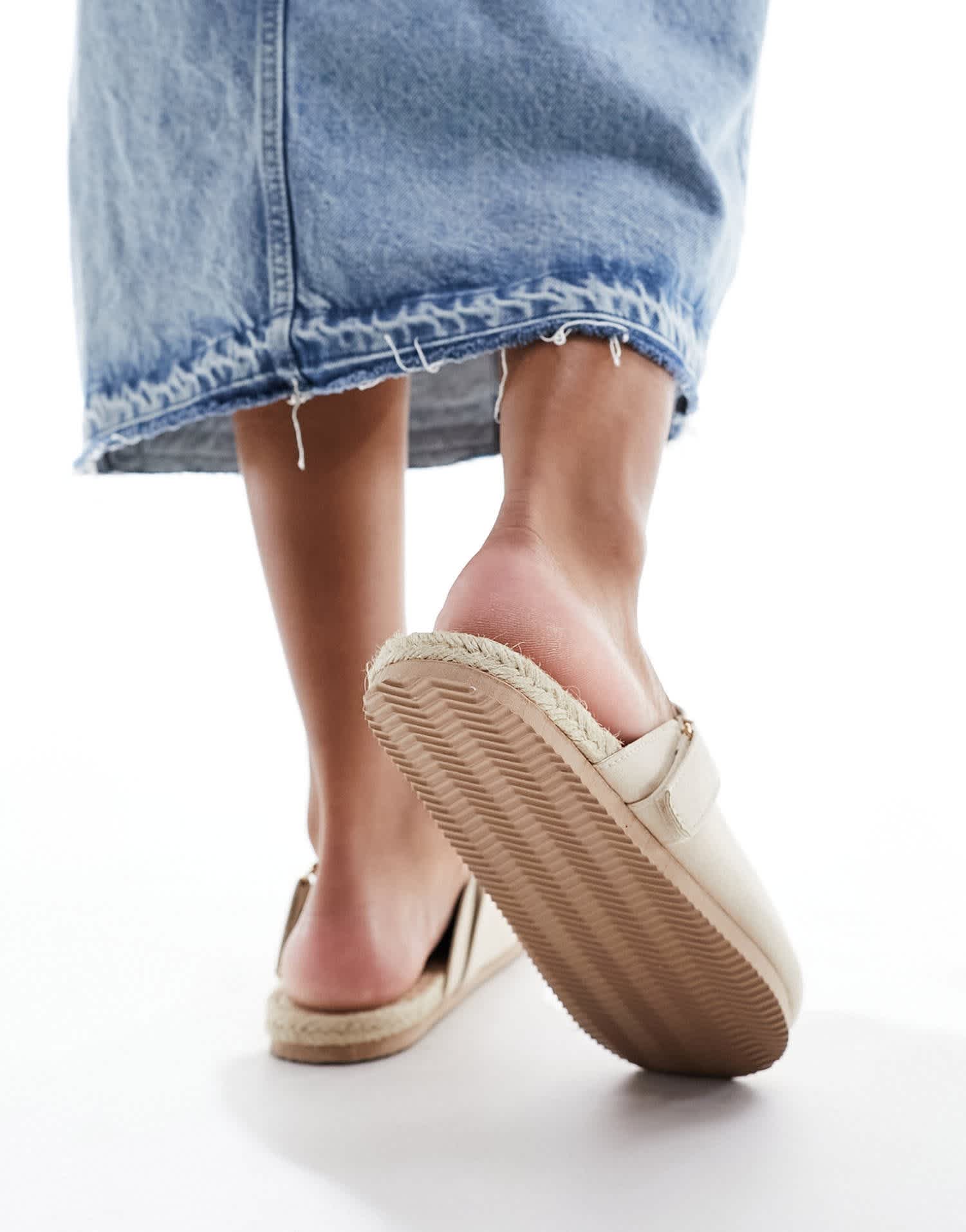 South Beach espadrille clogs in beige - ASOS Sample Sale
