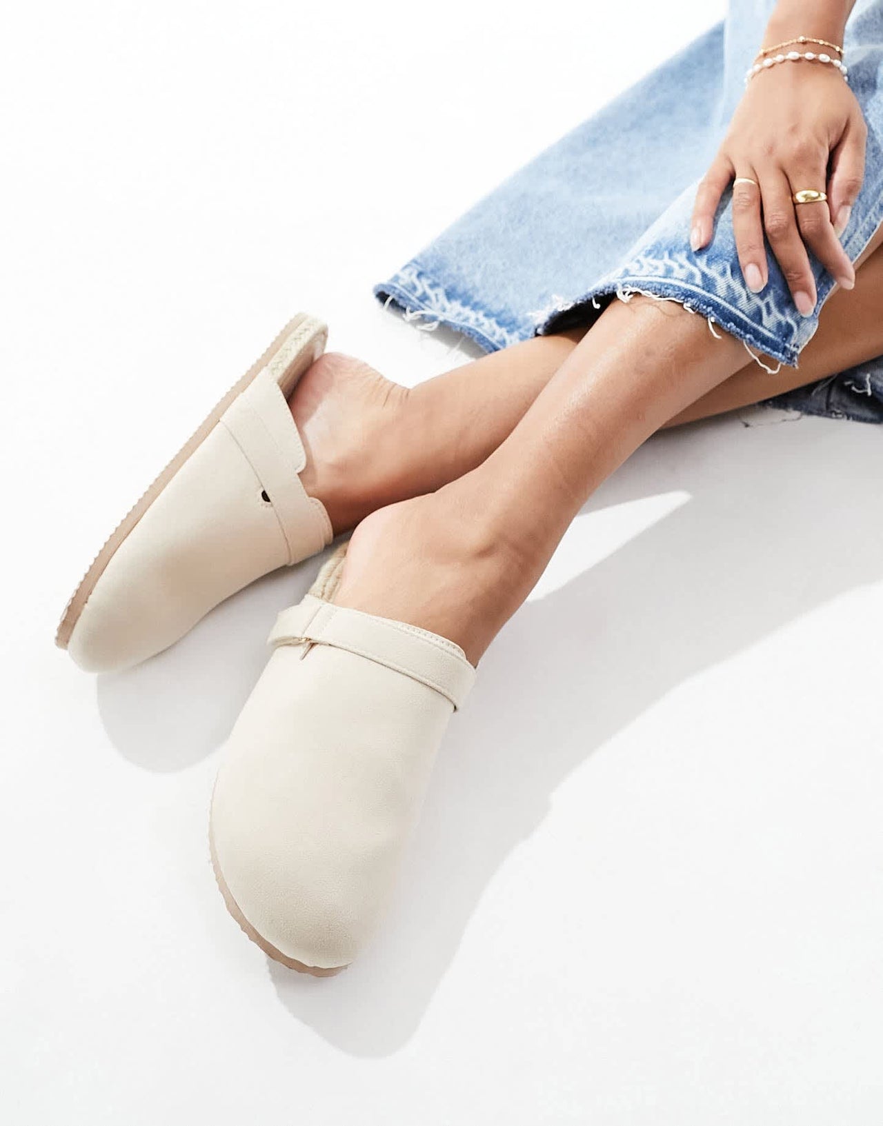 South Beach espadrille clogs in beige - ASOS Sample Sale