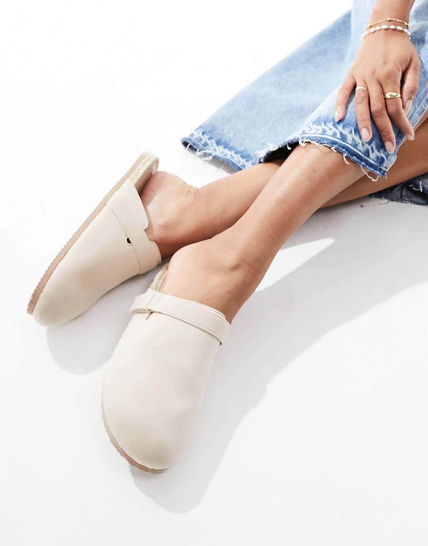 South Beach espadrille clogs in beige - ASOS Sample Sale