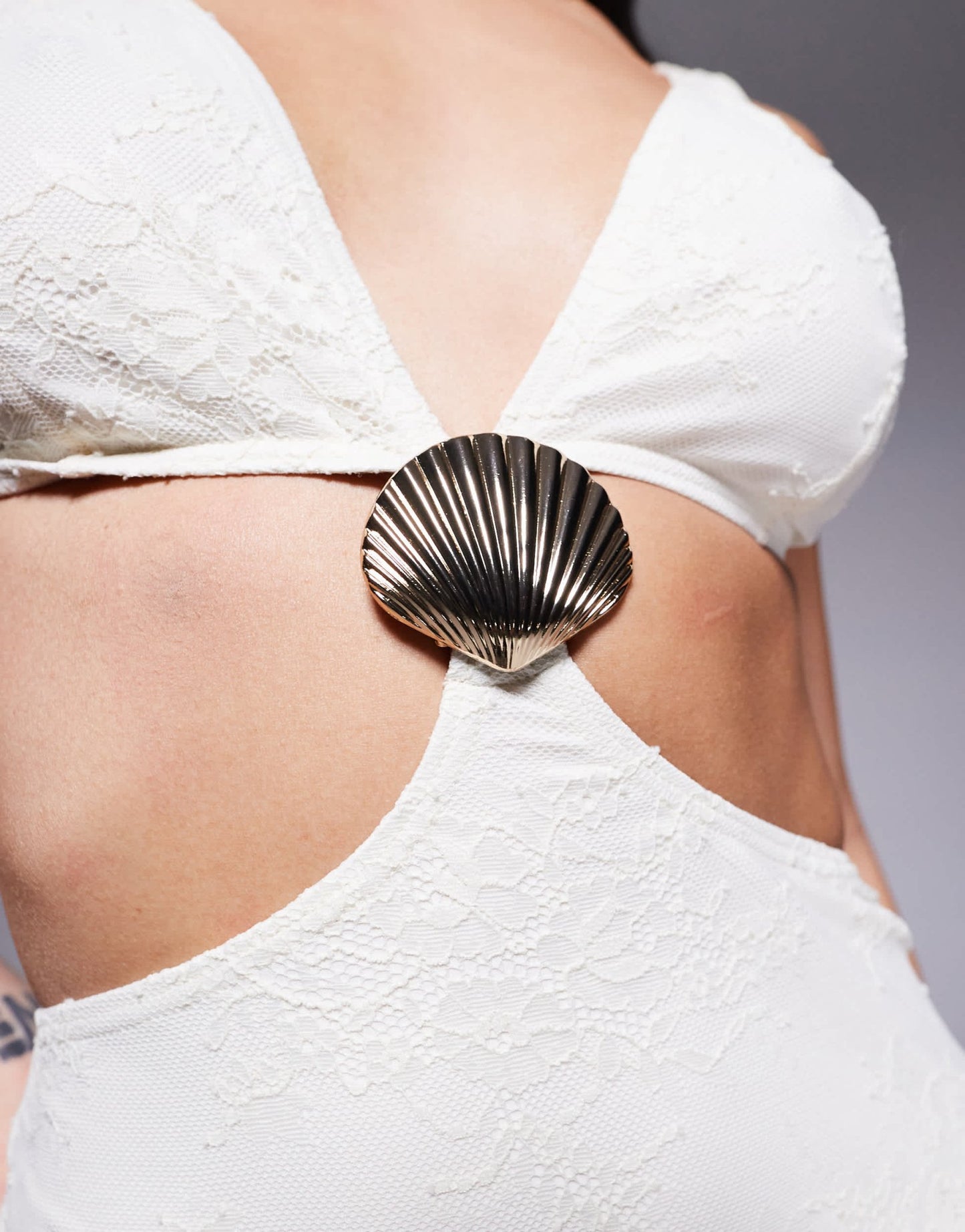 South Beach knit maxi cut out beach dress in cream - ASOS Sample Sale