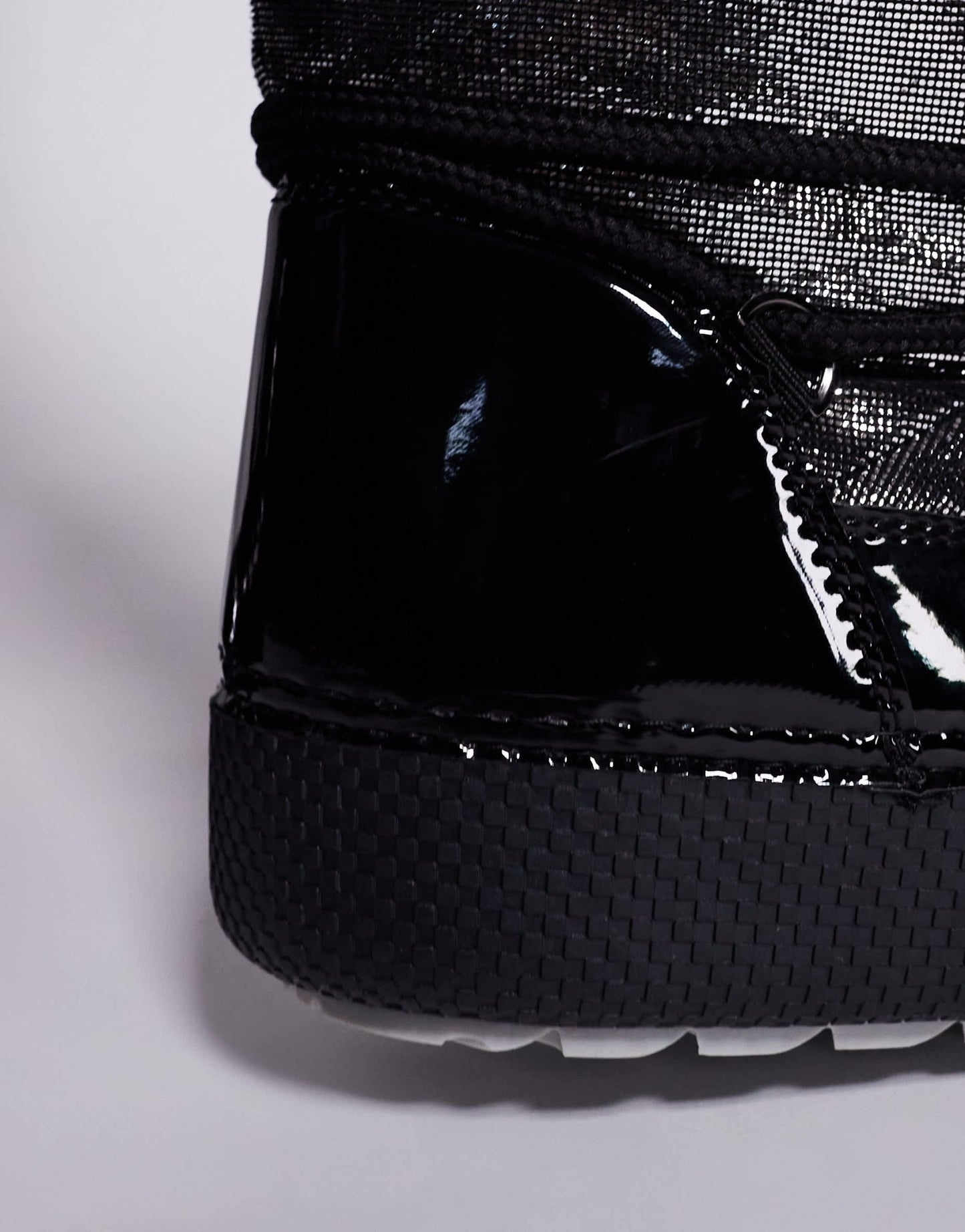 South Beach Lace Up Snow Boot in Black - ASOS Sample Sale