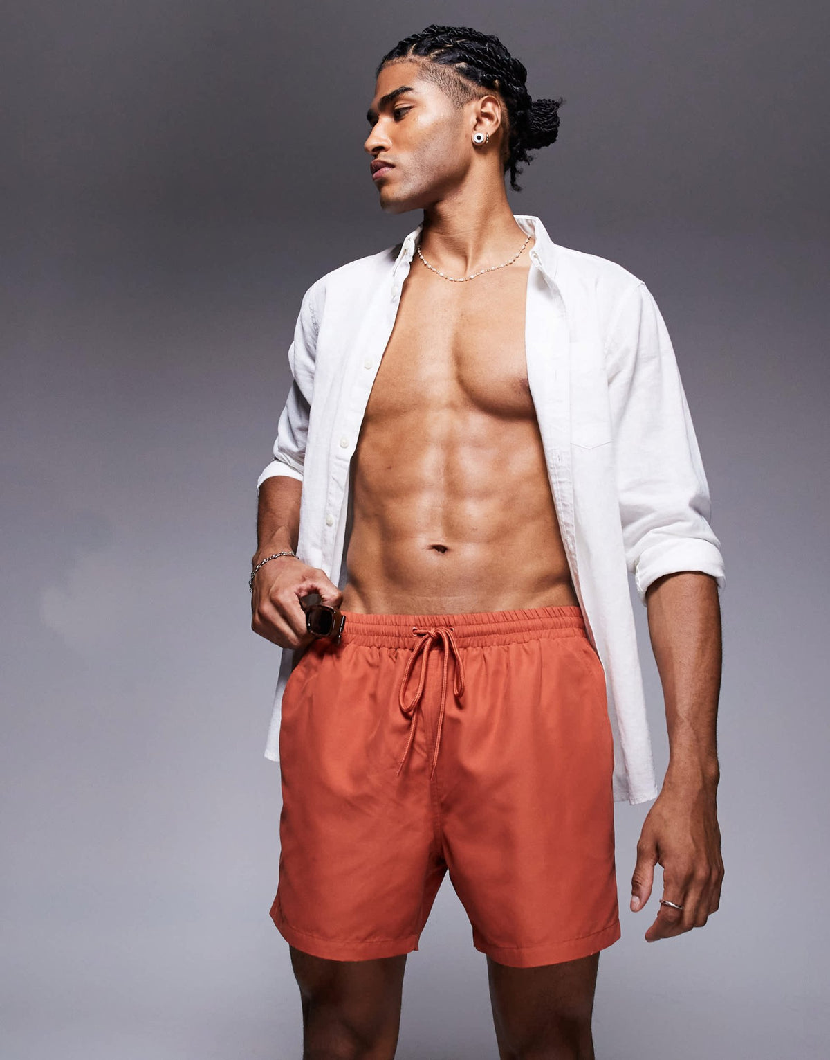 South Beach swimshort in rust - ASOS Sample Sale