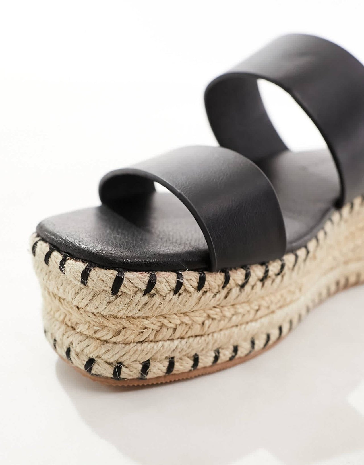 South Beach thong espadrille sandals in black - ASOS Sample Sale