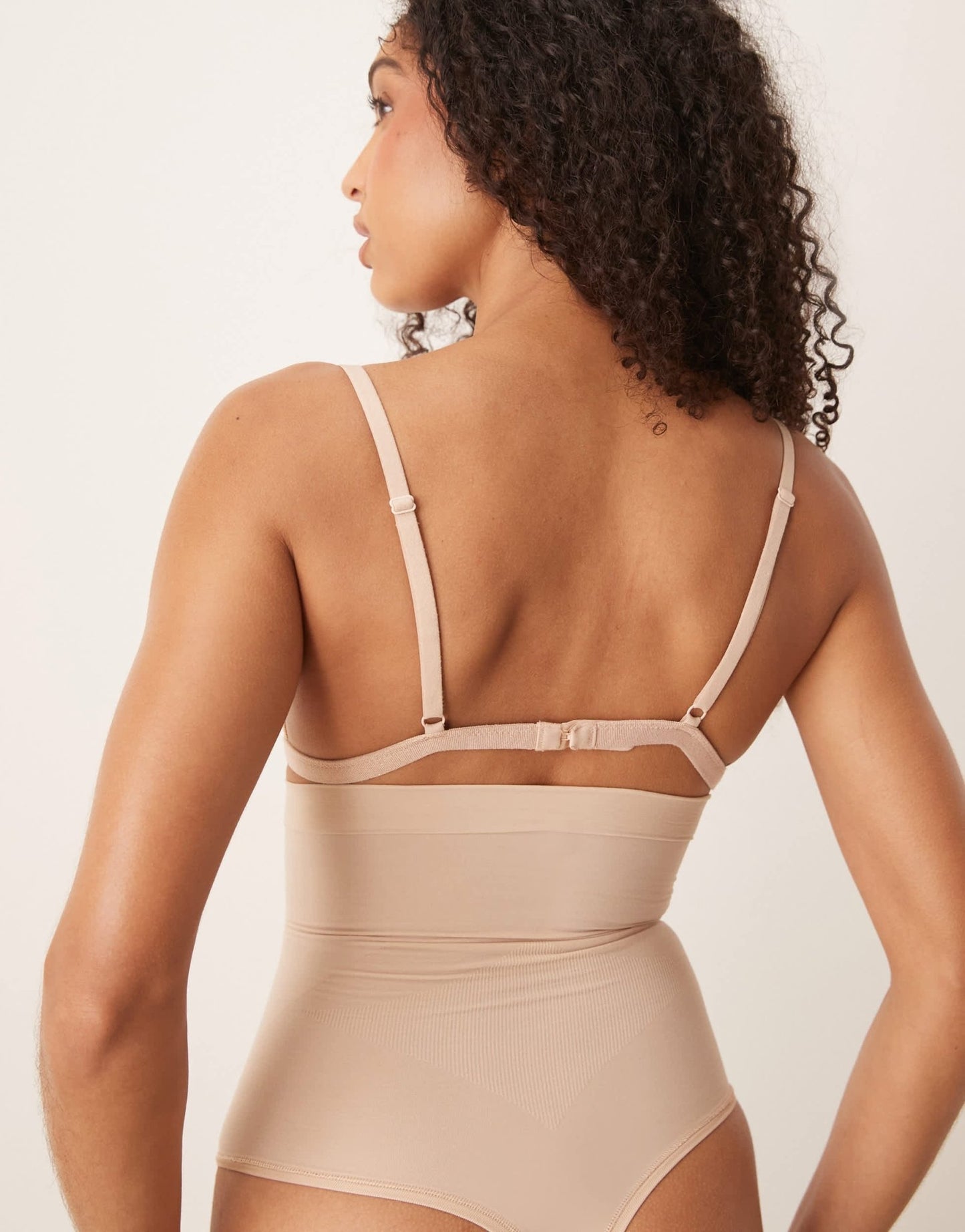 SPANXsculpt Seamless Power high waisted thong in soft nude - ASOS Sample Sale