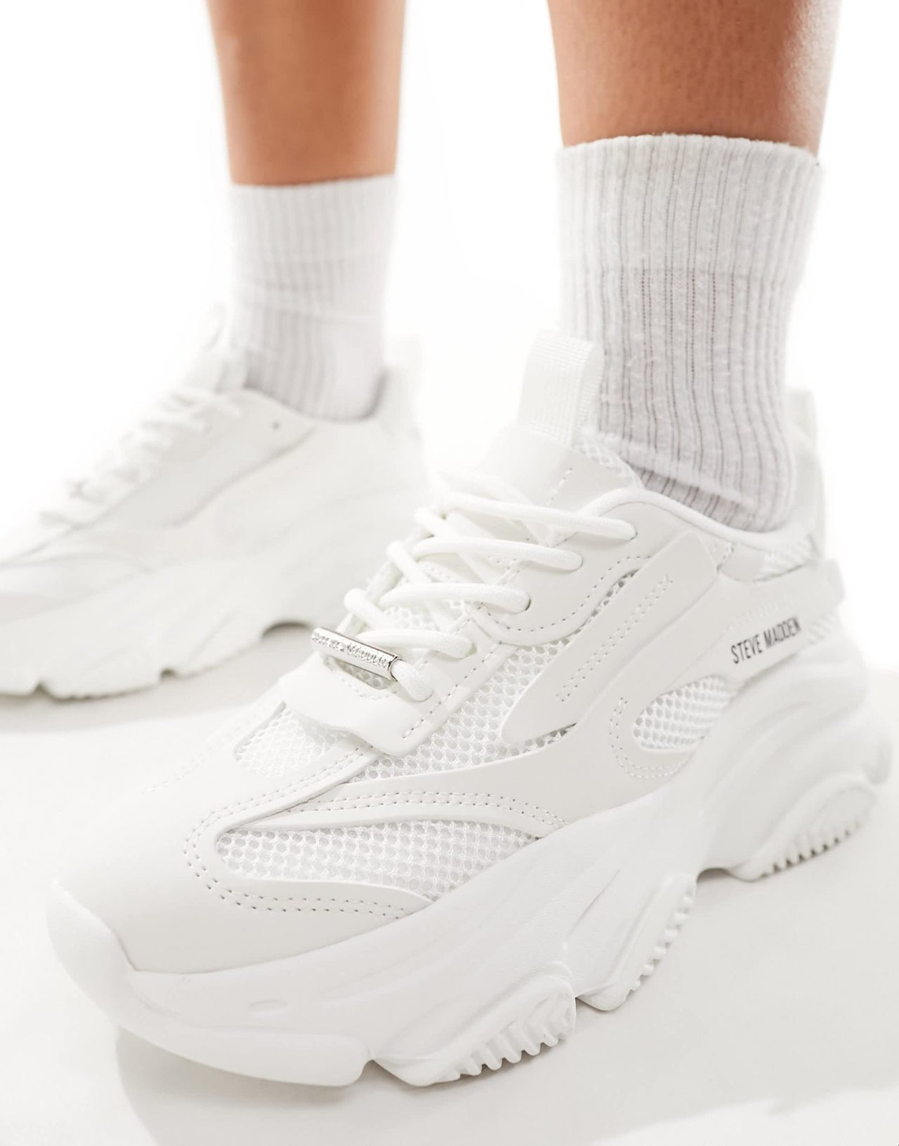 Steve Madden Possession chunky trainers in white - ASOS Sample Sale