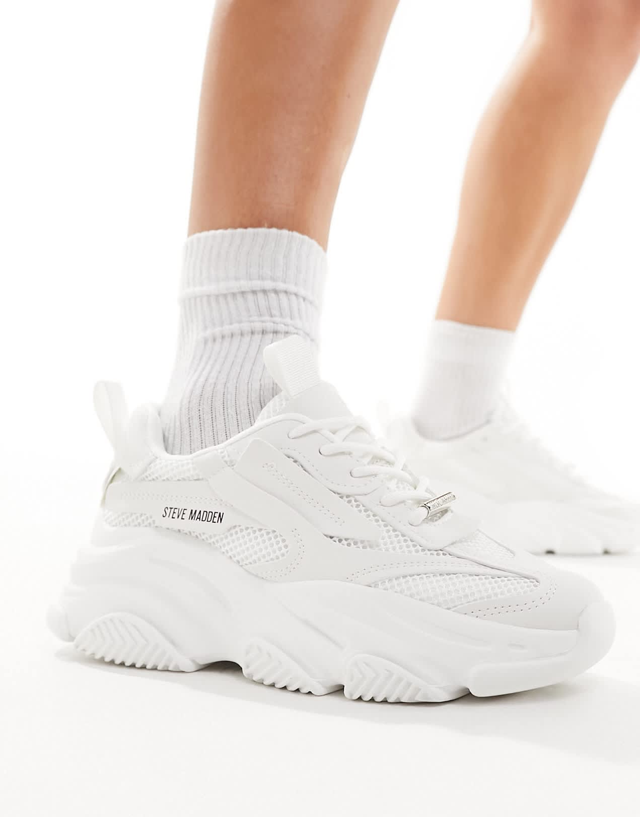 Steve Madden Possession chunky trainers in white - ASOS Sample Sale