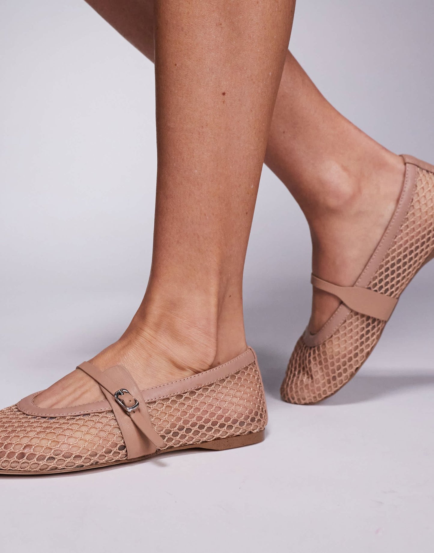 Steve Madden Rejoice-M mesh ballet flats in beige - ASOS Sample Sale