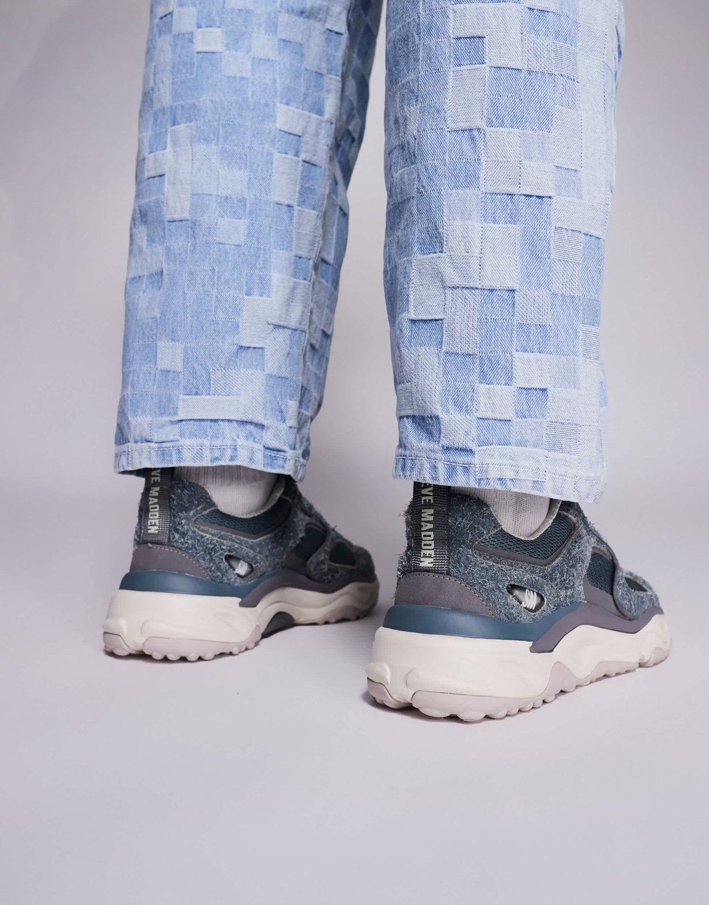 Steve Madden Serpent chunky trainers in blue - ASOS Sample Sale
