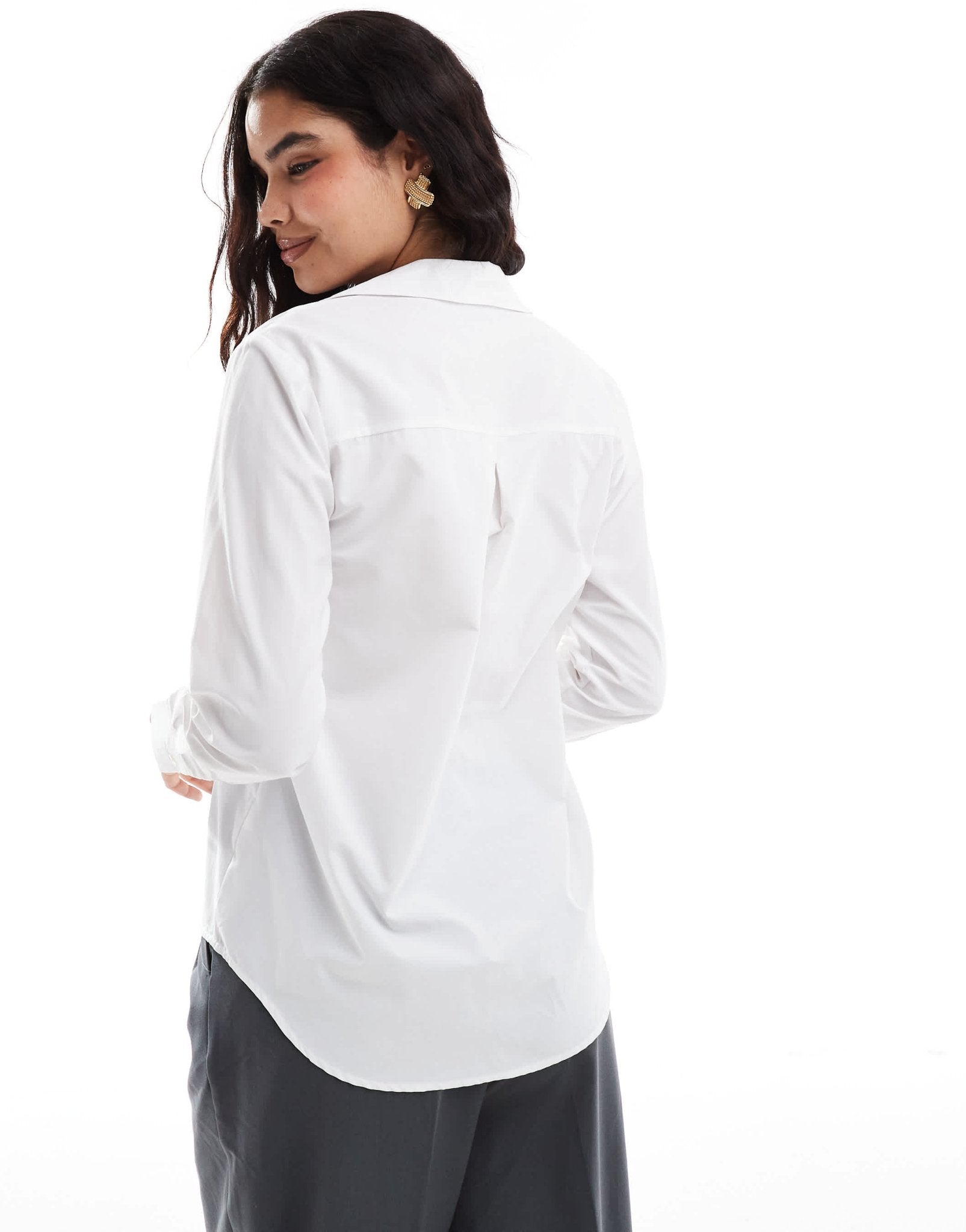 Stradivarius classic shirt in white - ASOS Sample Sale