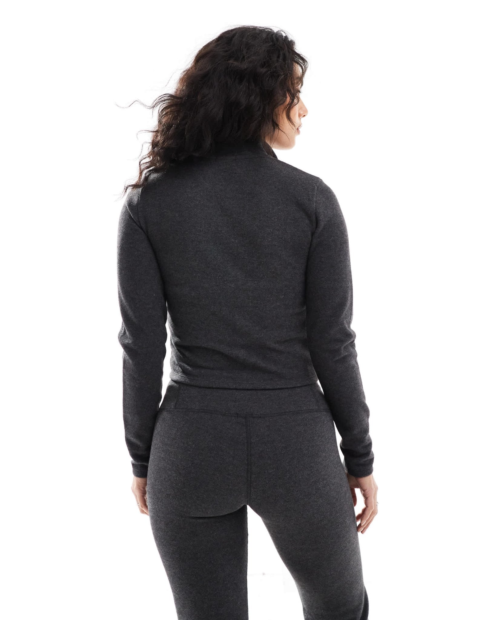 Stradivarius co ord double zip jacket in grey - ASOS Sample Sale