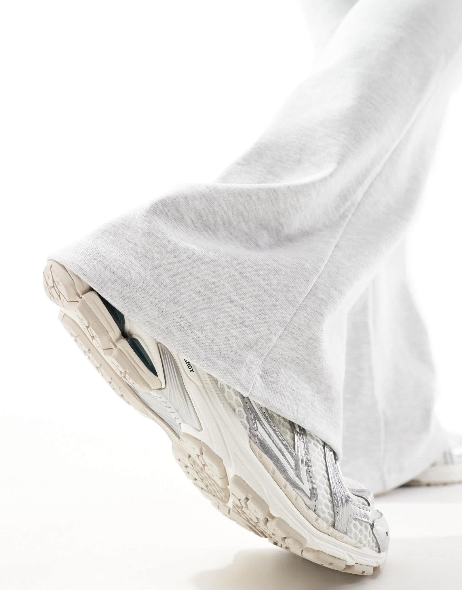 Stradivarius deep waistband sculpt flare in grey - ASOS Sample Sale