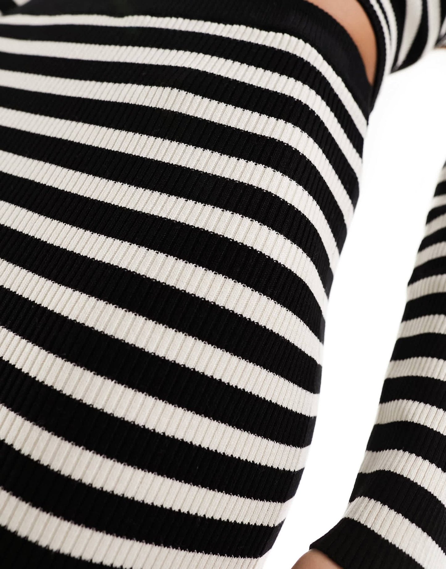 Stradivarius knitted maxi skirt co-ord in stripe - ASOS Sample Sale