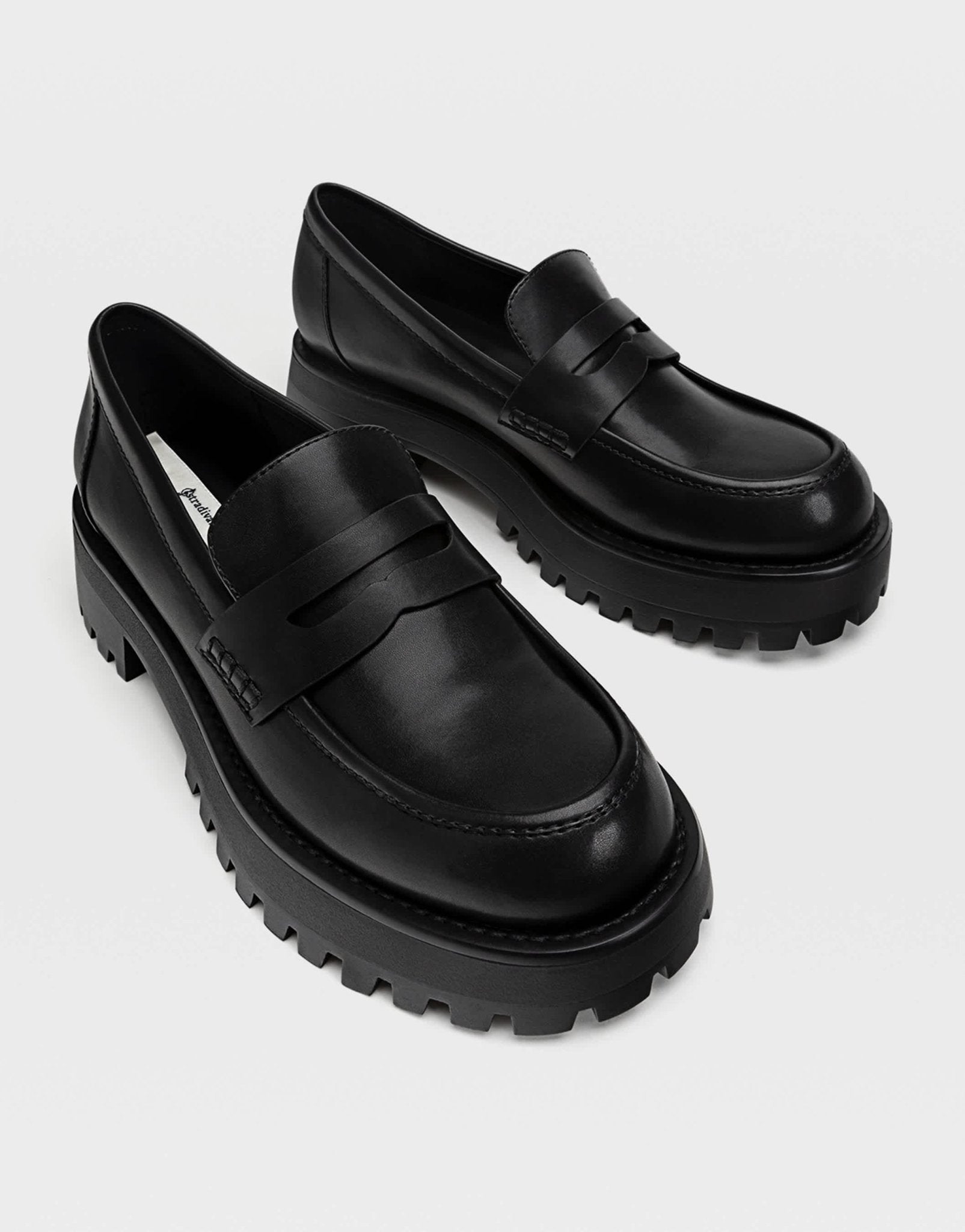 Stradivarius loafer in black - ASOS Sample Sale