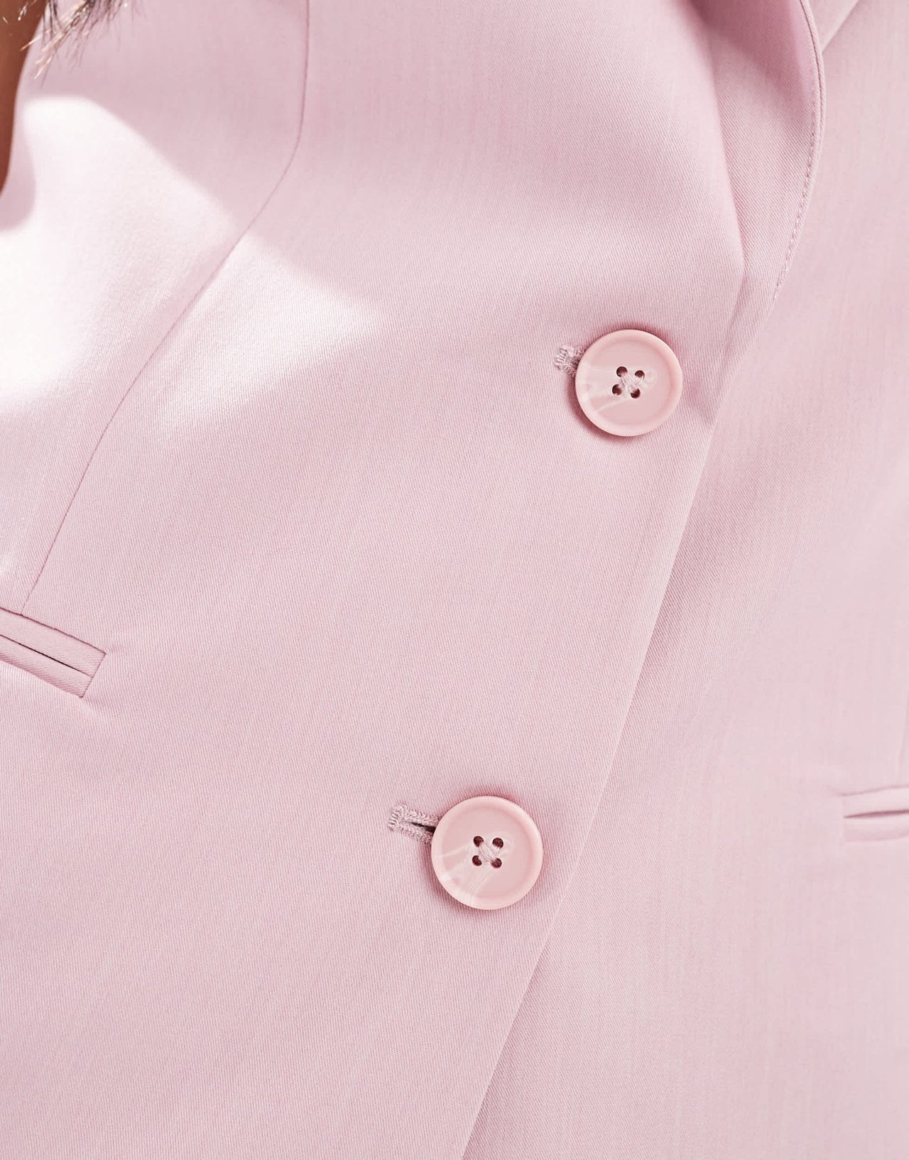 Stradivarius longline waistcoat in pink - ASOS Sample Sale