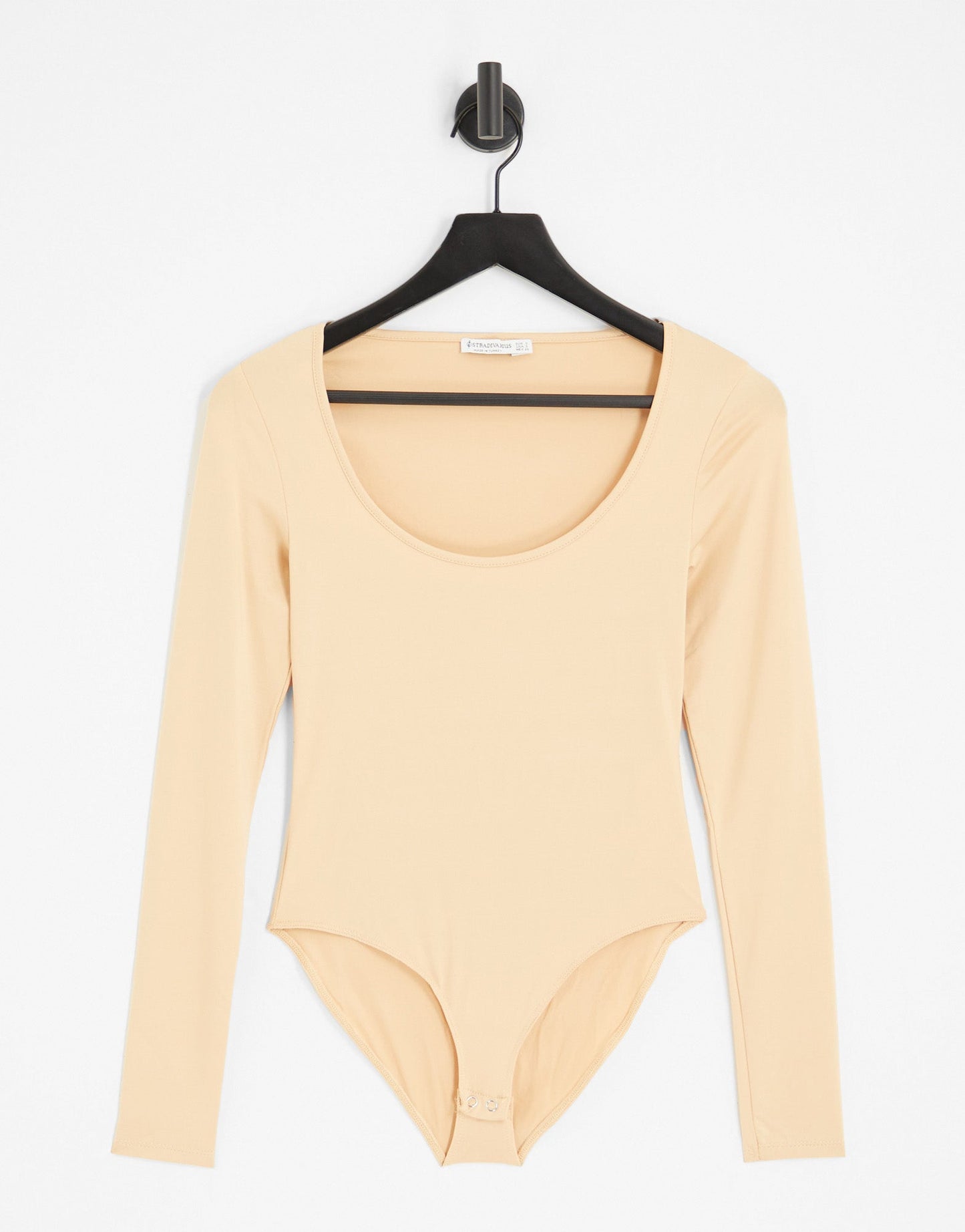 Stradivarius scoop neck seamless sculpt bodysuit in beige - ASOS Sample Sale