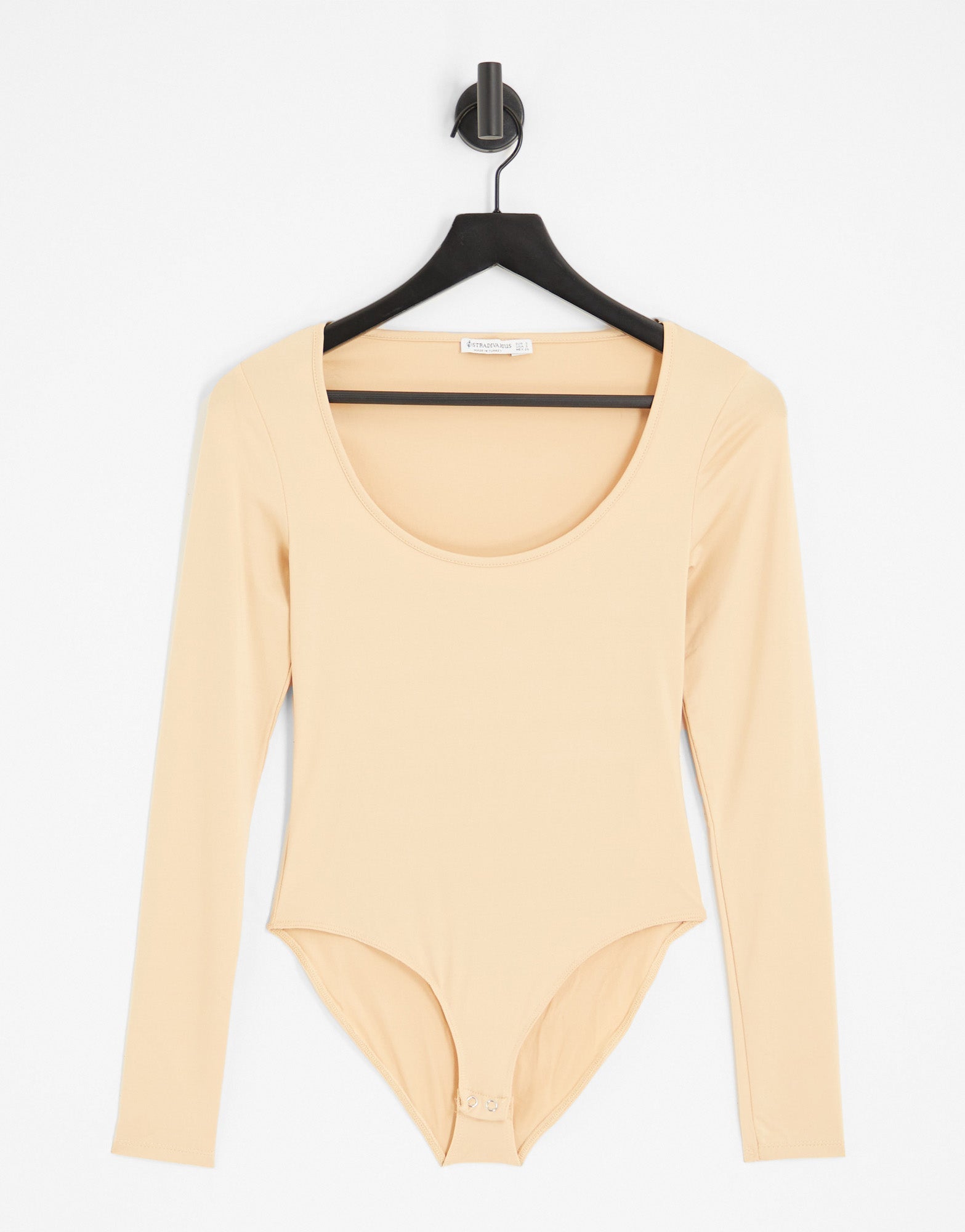 Stradivarius scoop neck seamless sculpt bodysuit in beige - ASOS Sample Sale