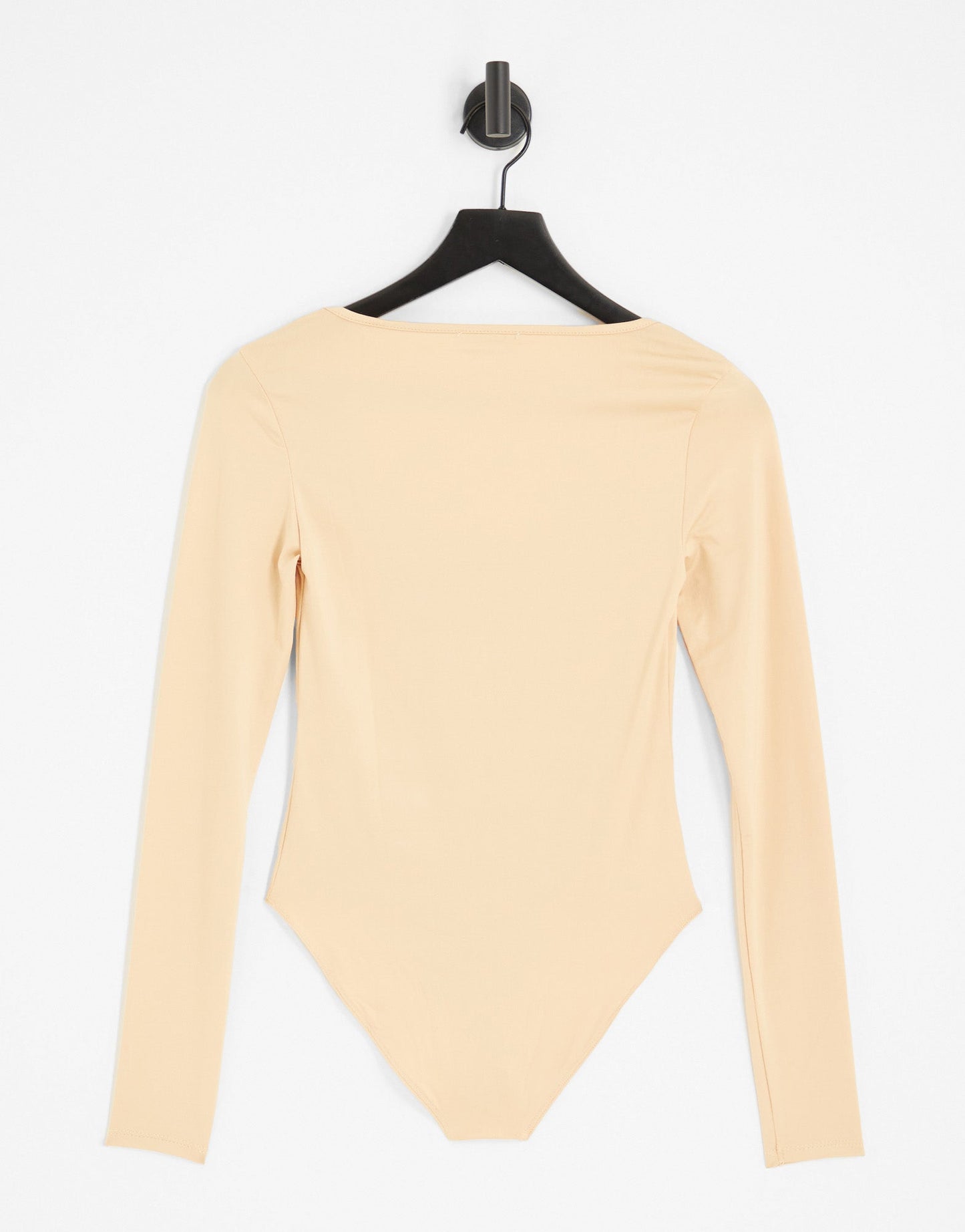 Stradivarius scoop neck seamless sculpt bodysuit in beige - ASOS Sample Sale