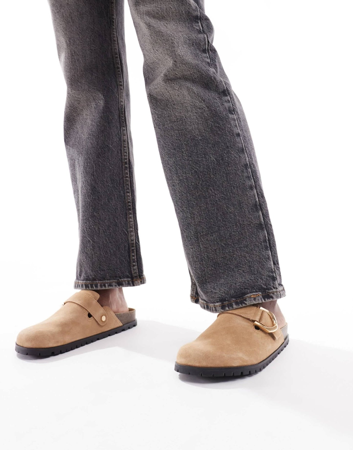 Stradivarius slip on mule in tan - ASOS Sample Sale