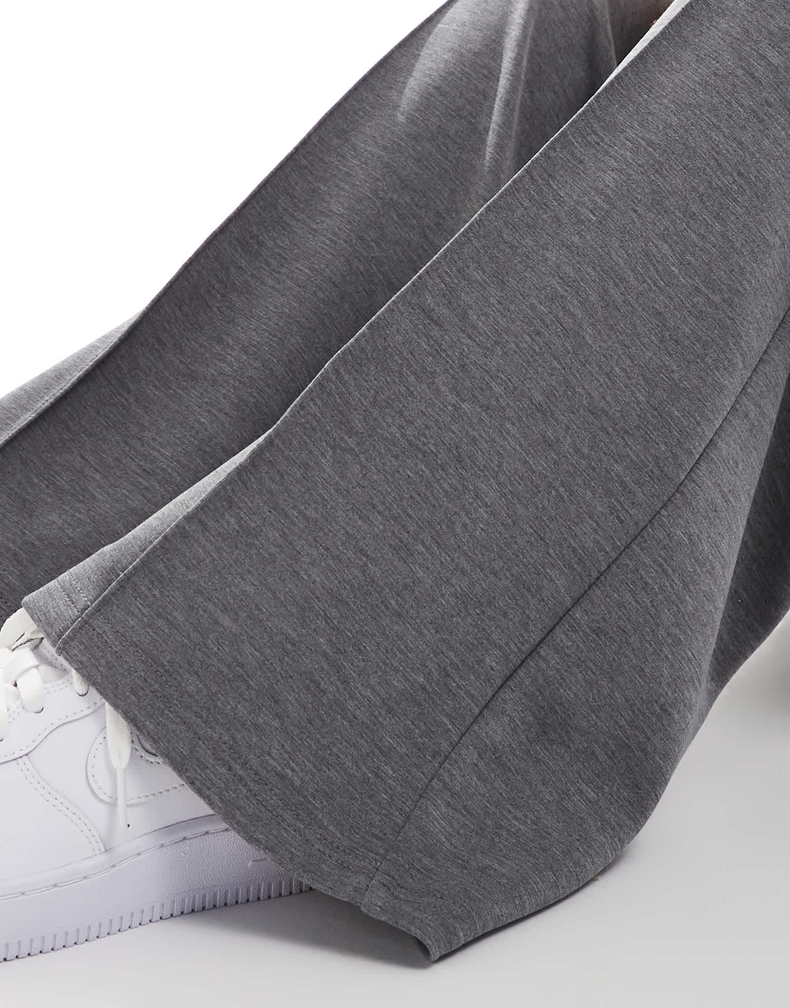 Stradivarius soft touch front seam jogger in dark grey - ASOS Sample Sale