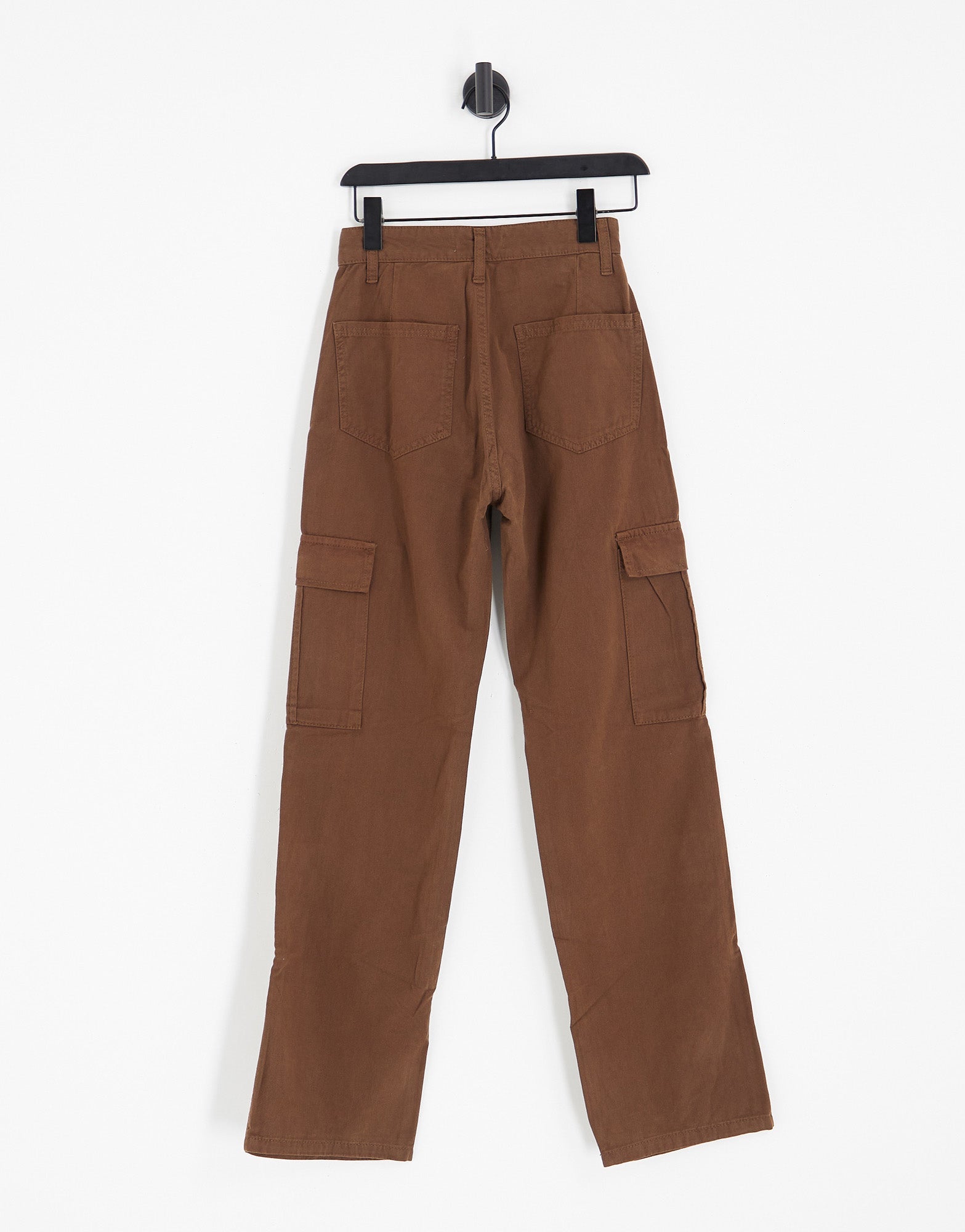 Stradivarius straight leg cargo trouser in washed brown - ASOS Sample Sale