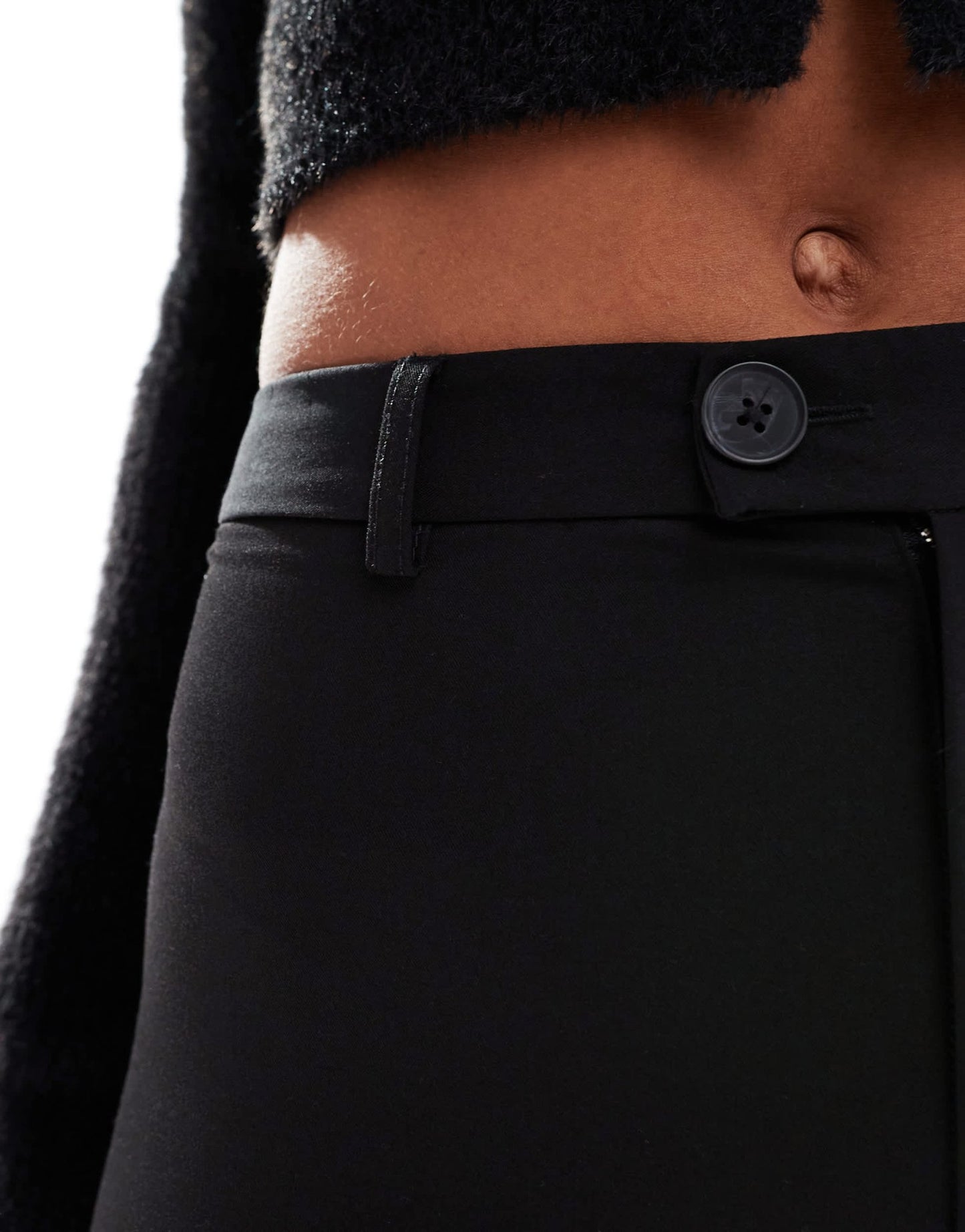 Stradivarius Tall tailored trouser in black - ASOS Sample Sale