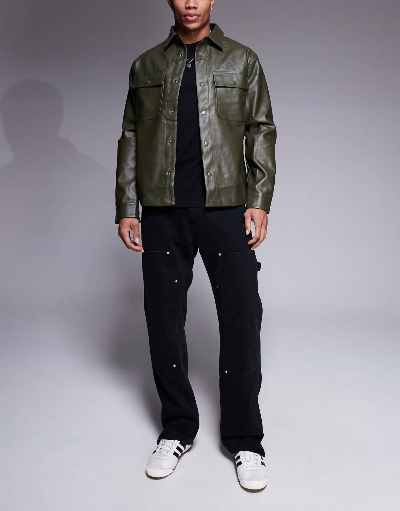 The Couture Club carpenter rivet detail jeans in black wash - ASOS Sample Sale