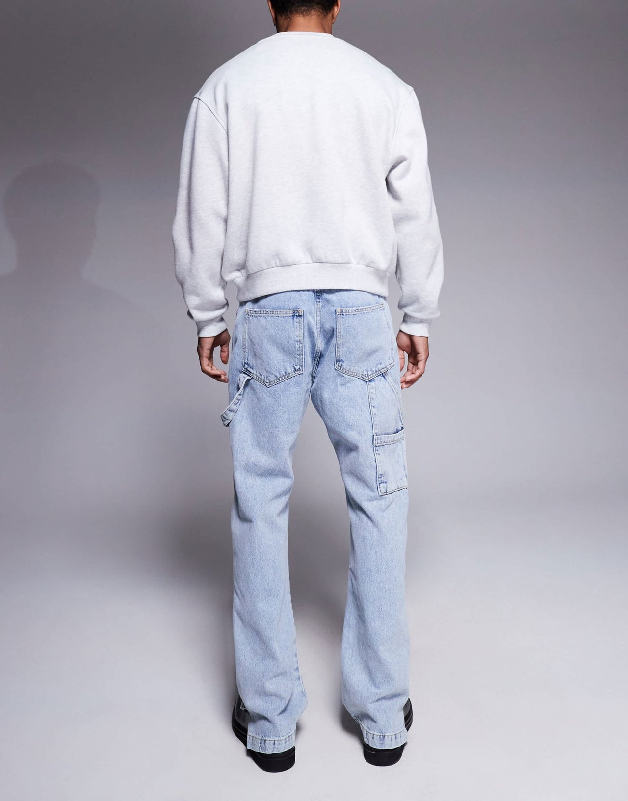 The Couture Club carpenter rivet detail jeans in blue wash - ASOS Sample Sale
