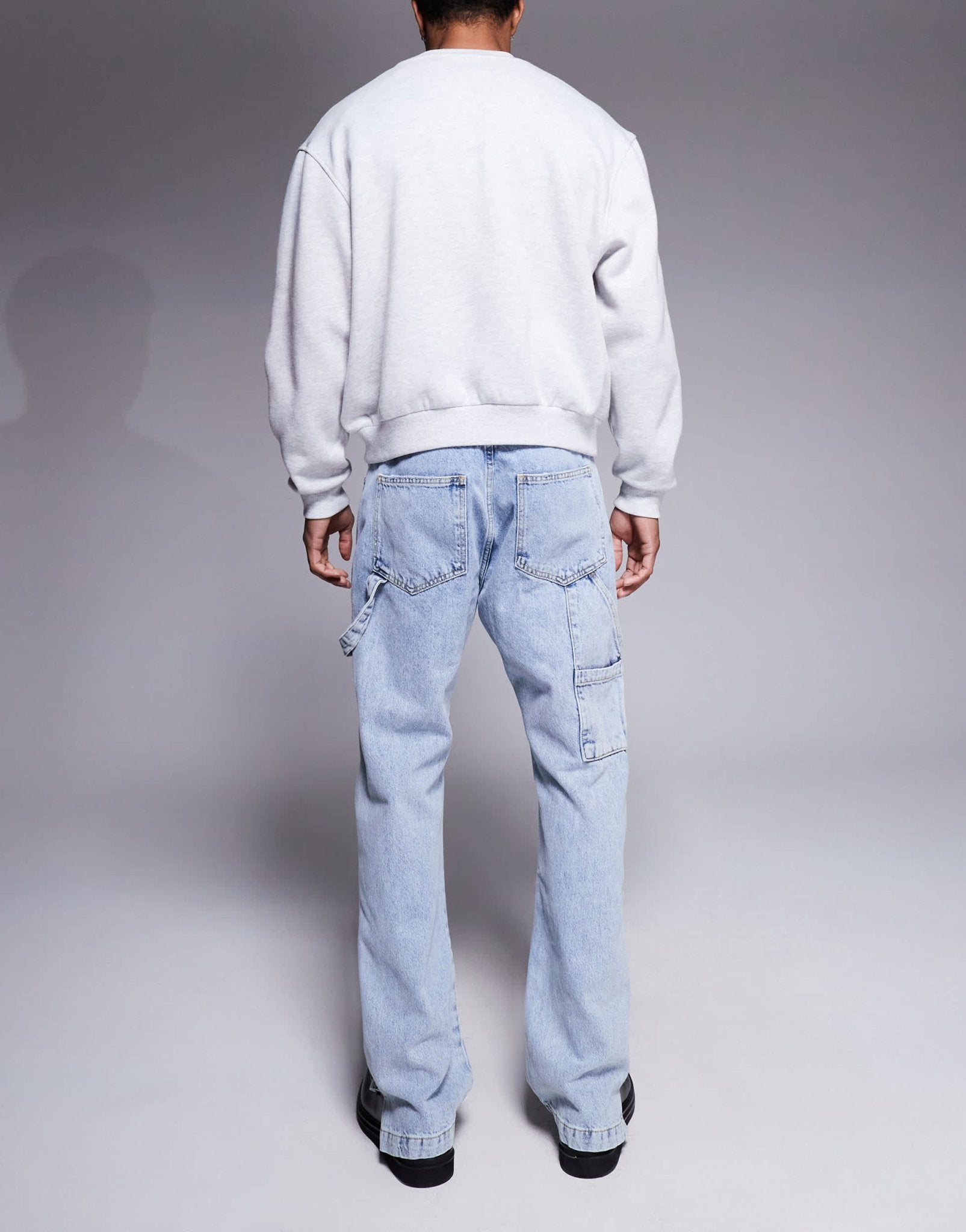 The Couture Club carpenter rivet detail jeans in blue wash - ASOS Sample Sale